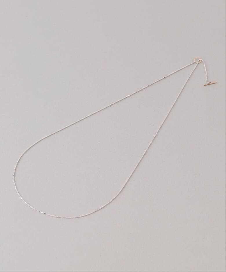 SAMH by LILAS】デタッチャブルTバーネックレス K10*SV（ネックレス 