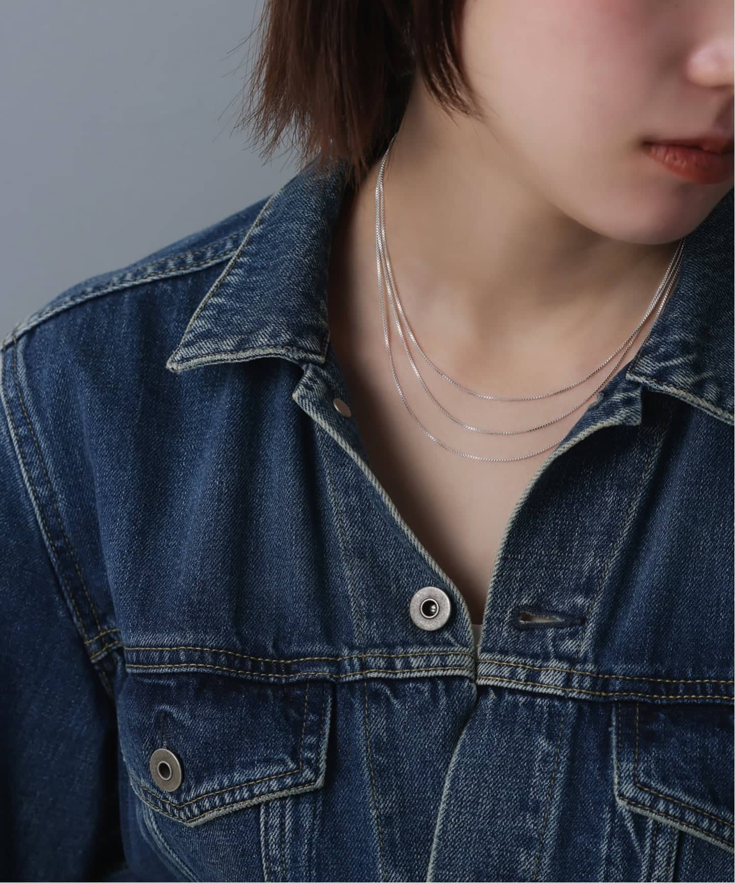 SAMH by LILAS】トリプルネックレス SV（ネックレス）｜Lilas（リラ
