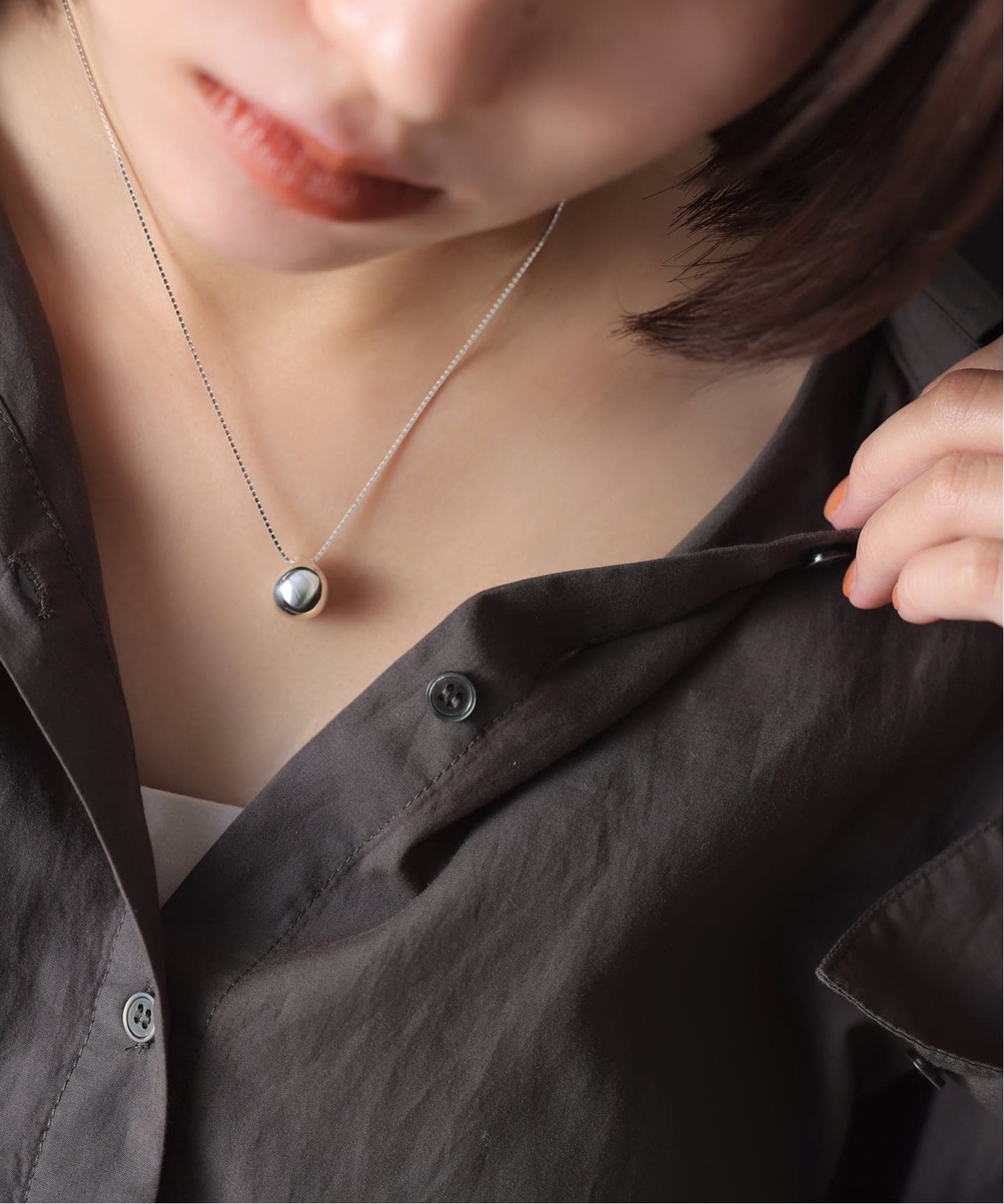 SAMH by LILAS】 PUFFボールネックレス SV（ネックレス）｜Lilas（リラ