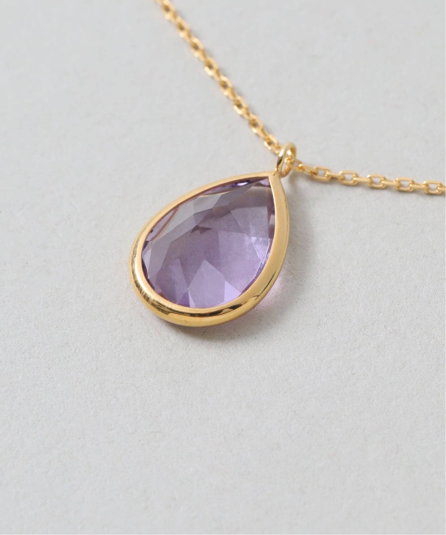 WEB限定》【SAMH by LILAS】ピンクアメジストネックレス SVK18GP