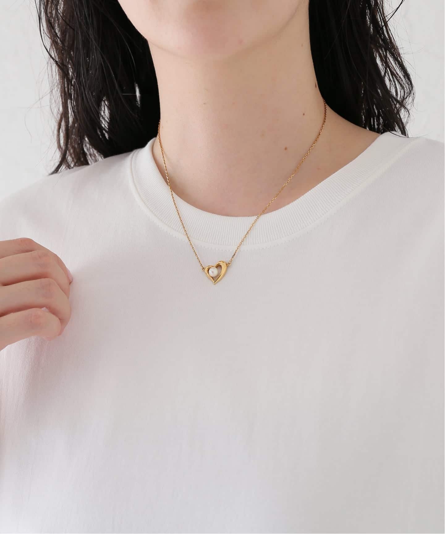 TASAKI Necklace Heart＆Pearl（ネックレス）｜HIROB（ヒロブ）の通販