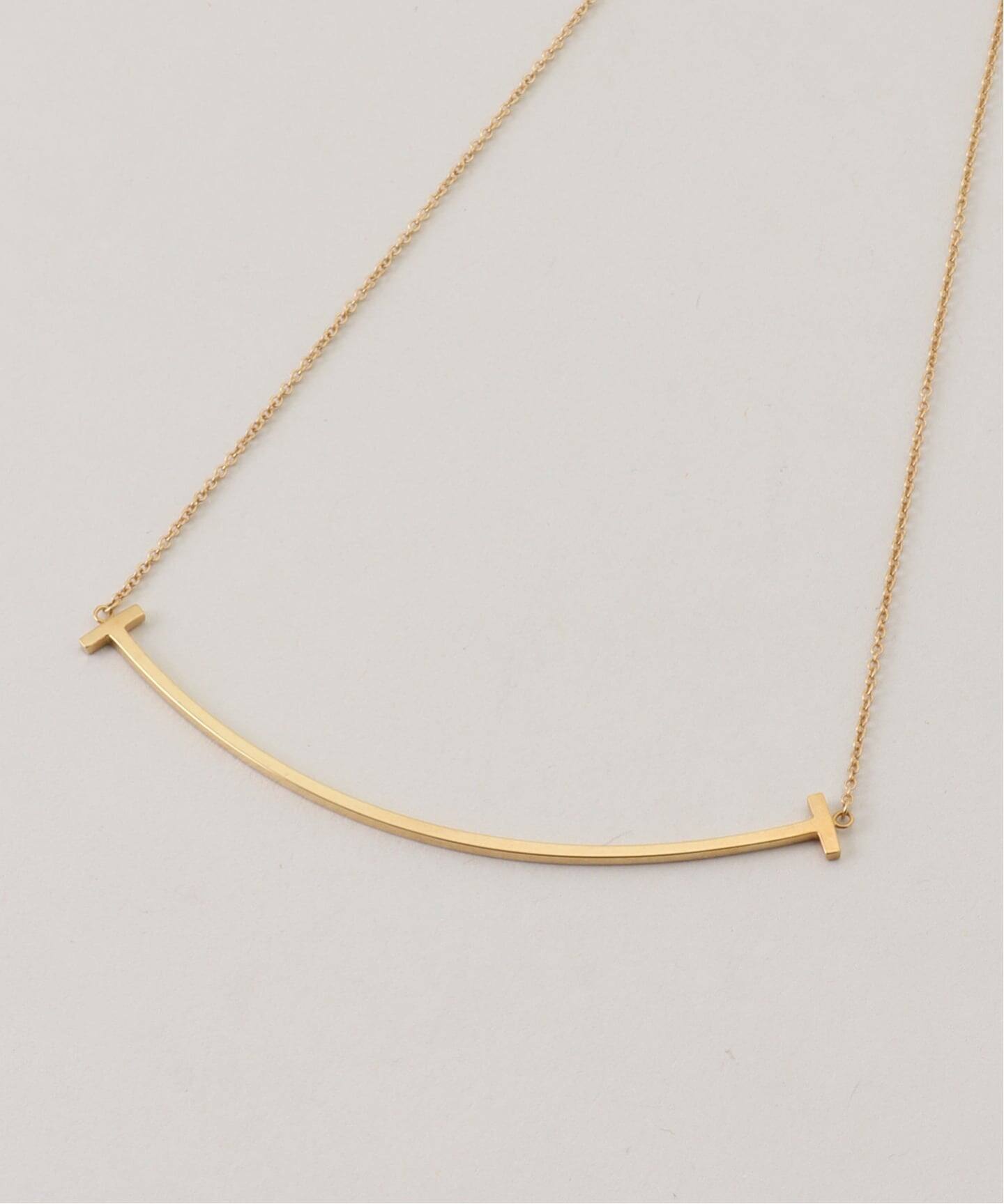 TIFFANY&Co./ティファニー】T smile necklace large 750（ネックレス