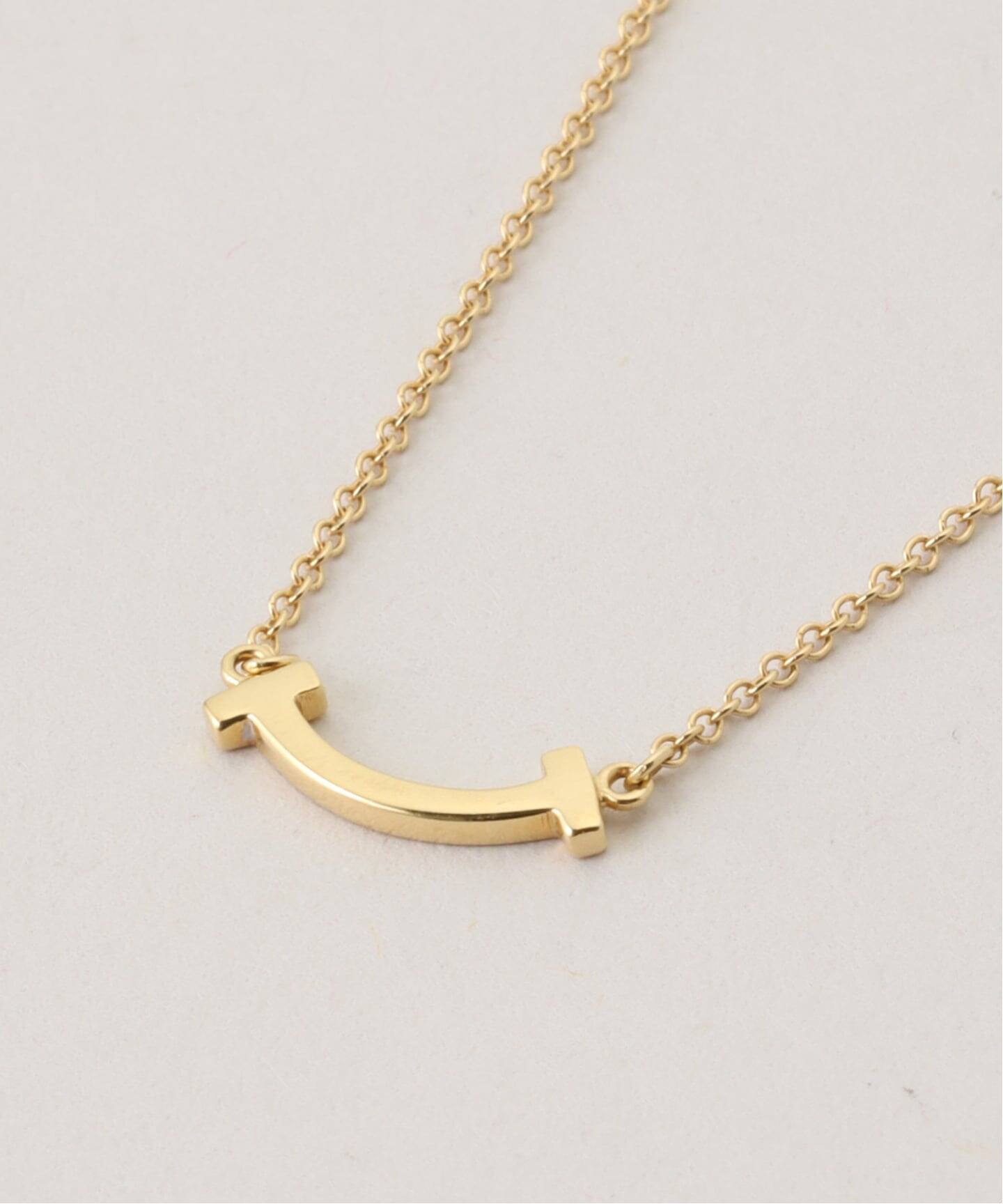 アクセサリー Tiffany & Co. T Smile Necklace AU750 TIFFANY&Co./ティファニー】T smile necklace mini 750（ネックレス