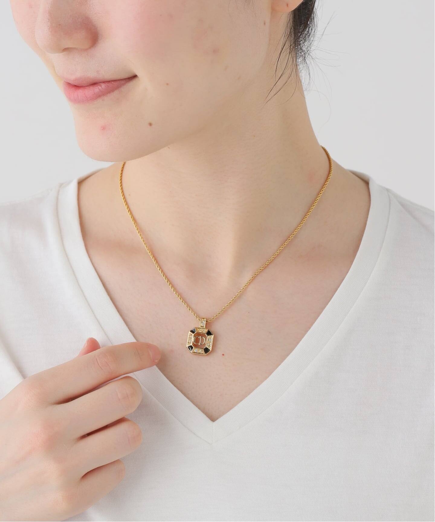 VINTAGE DIOR/ディオール 】necklace logo（ネックレス）｜DECOUVERTE