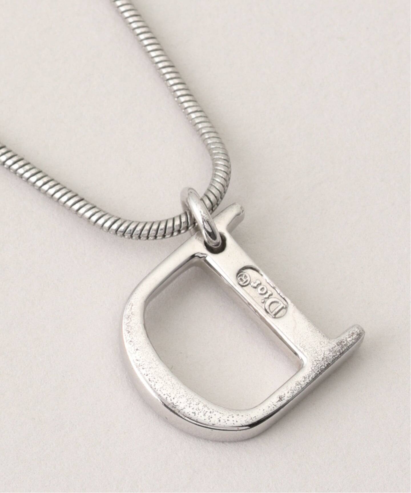 ✨Dior✨ディオール✨Dロゴ✨シルバー✨ヴィンテージ✨ネックレス✨ VINTAGE DIOR/ディオール 】necklace logo（ネックレス）｜DECOUVERTE