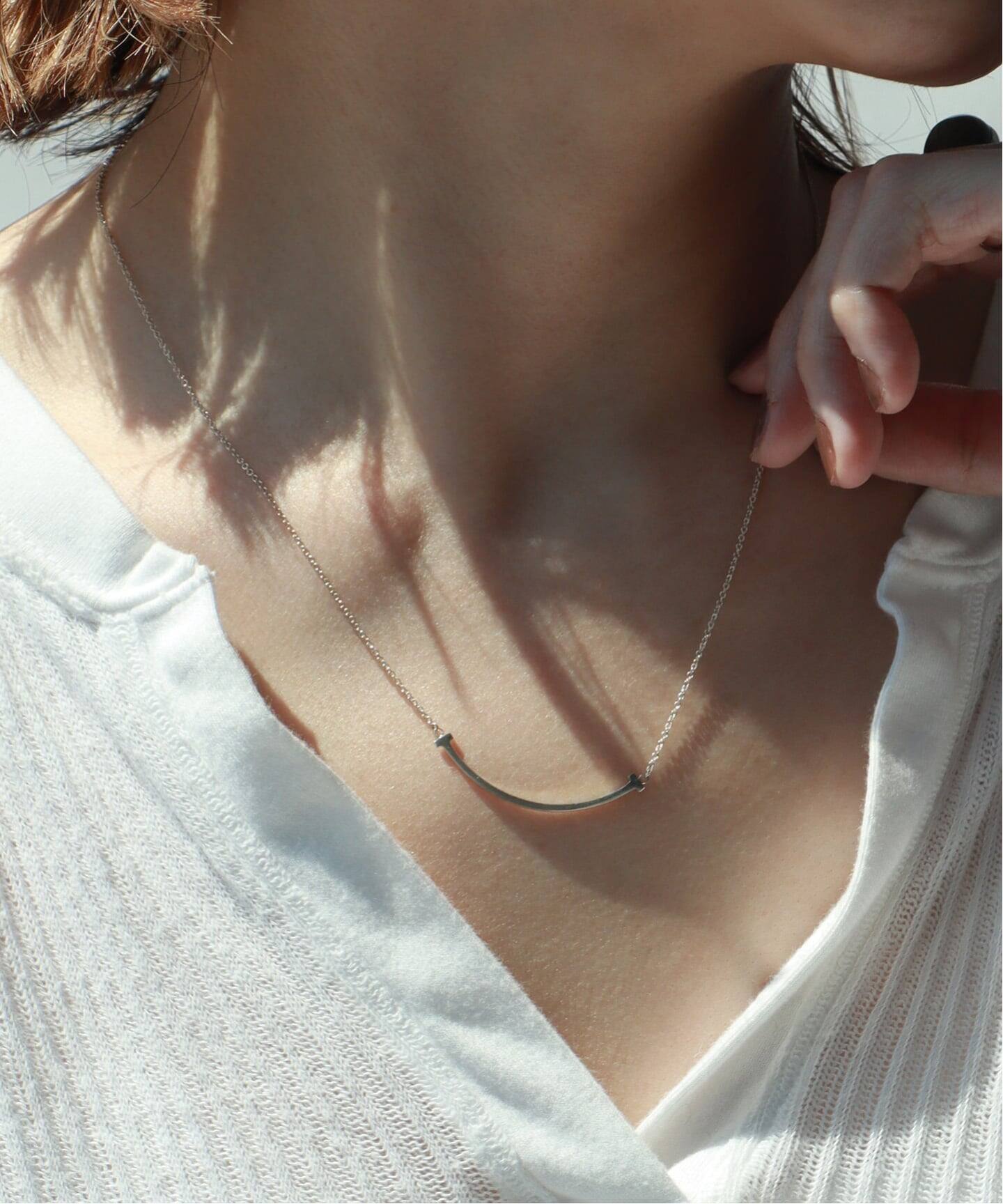 TIFFANY&Co./ティファニー】 T smile necklace small 925（ネックレス 