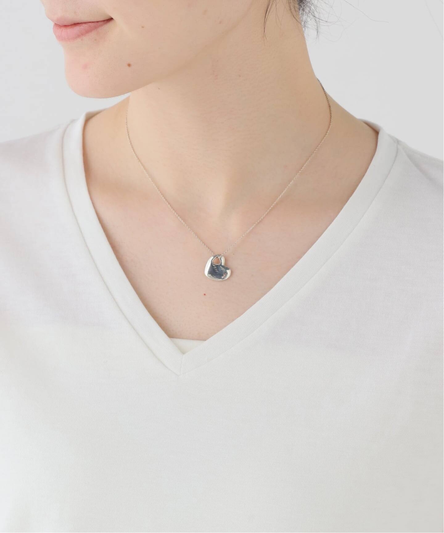 わ*ん様 オールドティファニー パフハート ネックレス シルバー ネックレス VINTAGE TIFFANY&Co./ティファニー】Heart necklace（ネックレス