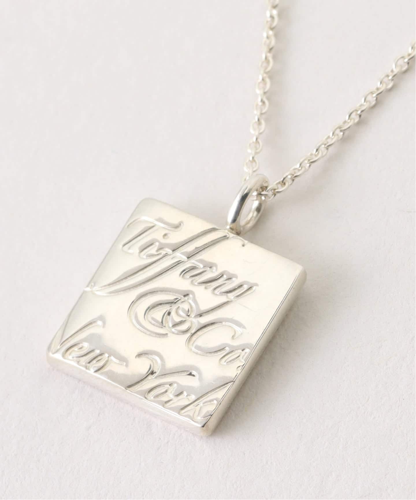 VINTAGE TIFFANY&Co./ティファニー】Notes square necklace