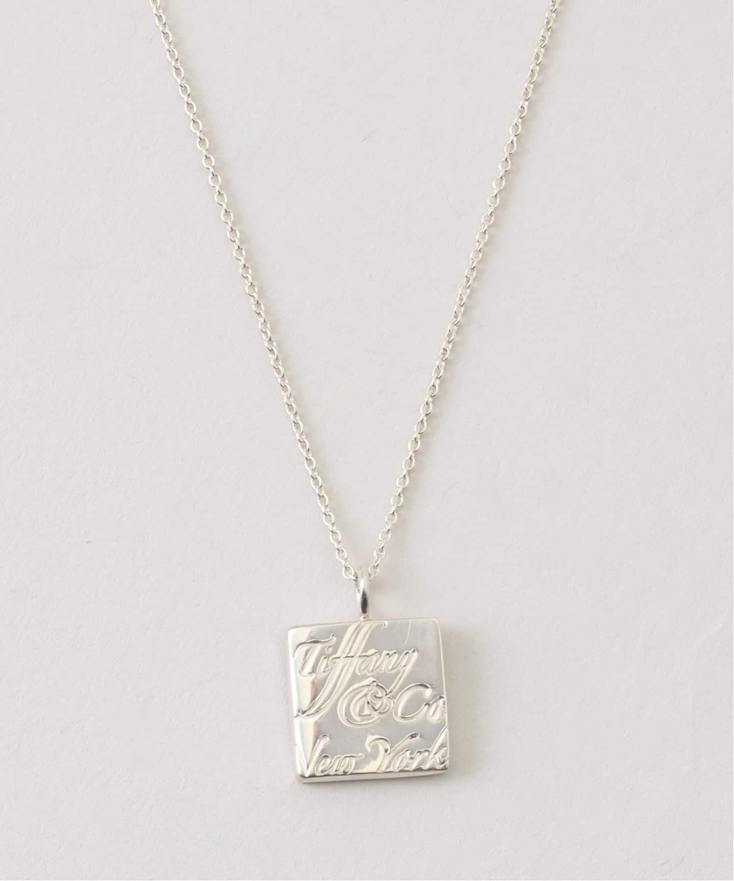 VINTAGE TIFFANY&Co./ティファニー】Notes square necklace