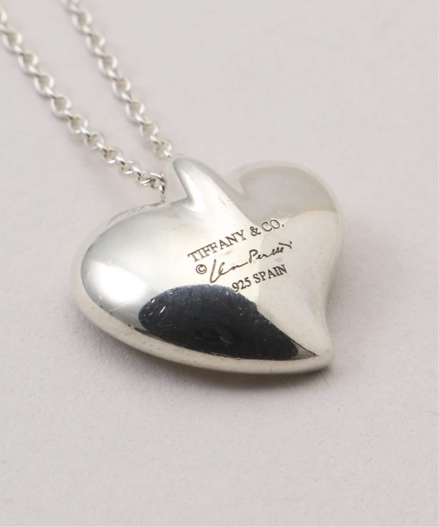 VINTAGE TIFFANY&Co./ティファニー】Curved heart necklace