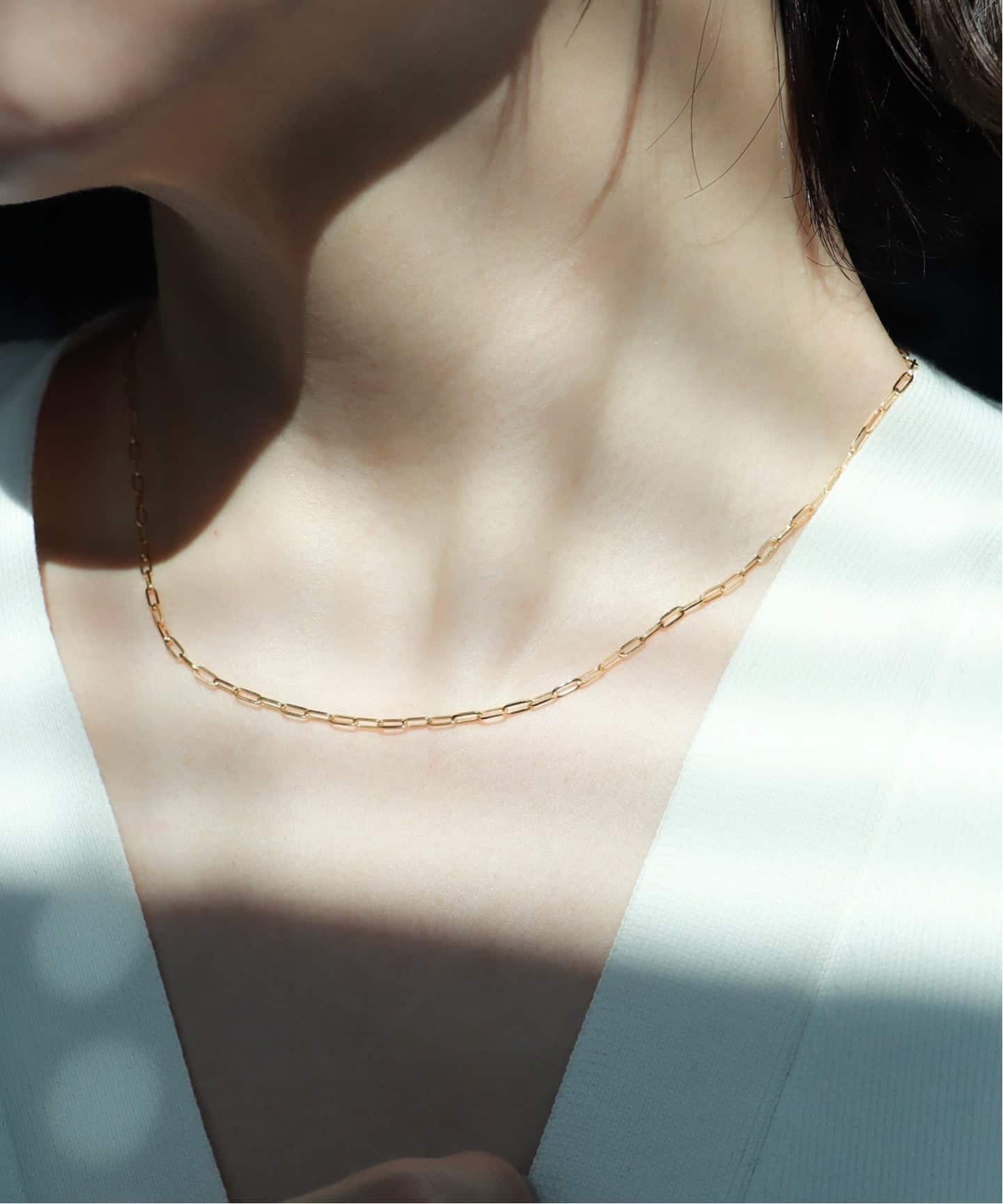 一部店舗＋WEB限定】18K oval link chain necklace（ネックレス