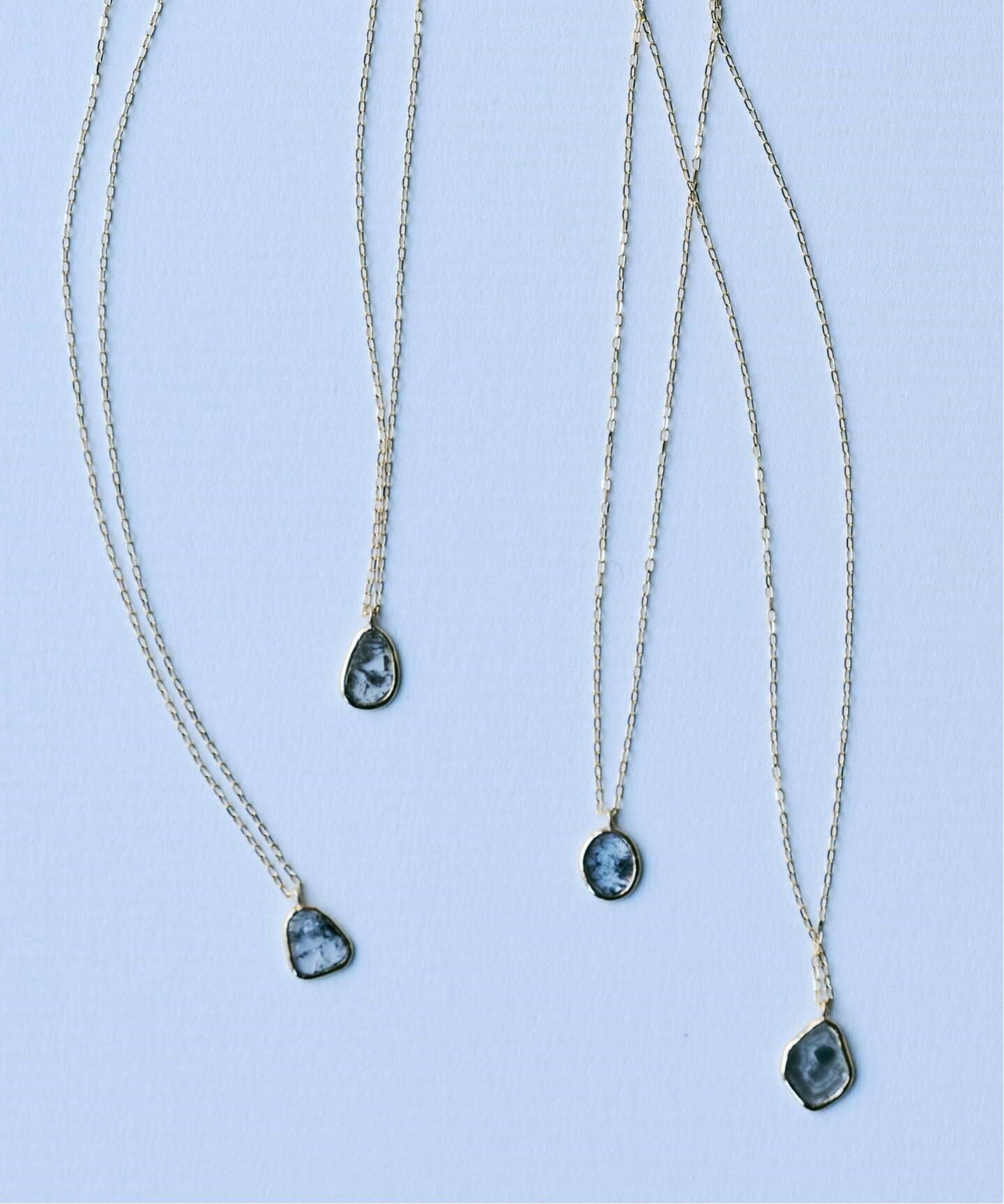 DÉCOUVERTE ダイヤネックレス 10K slice diamond necklace（ネックレス）｜DECOUVERTE（デクー