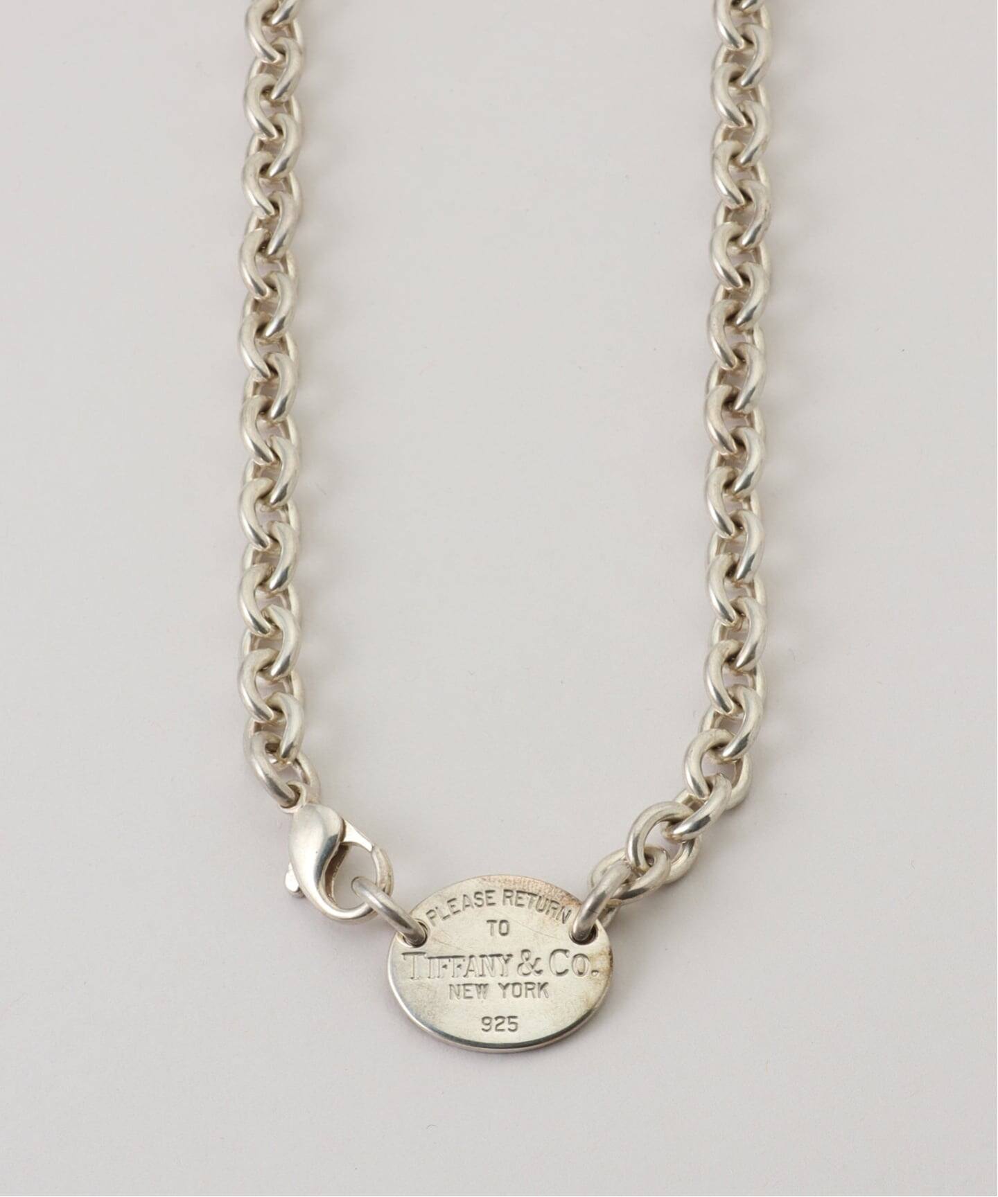 VINTAGE TIFFANY&Co./ティファニー】Return to oval necklace 