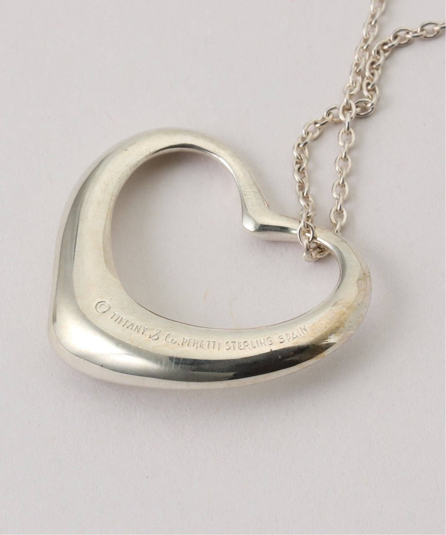 VINTAGE TIFFANY&Co./ティファニー】Open heart necklace l