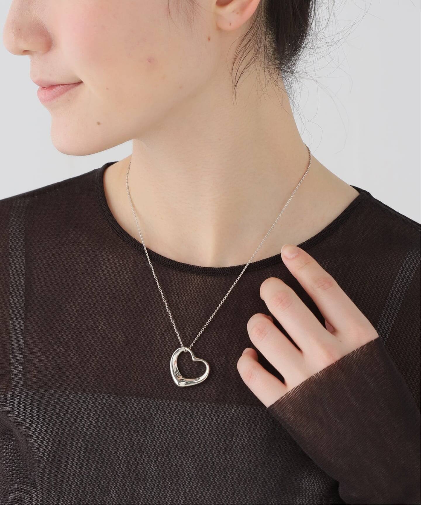 VINTAGE TIFFANY&Co./ティファニー】Open heart necklace l
