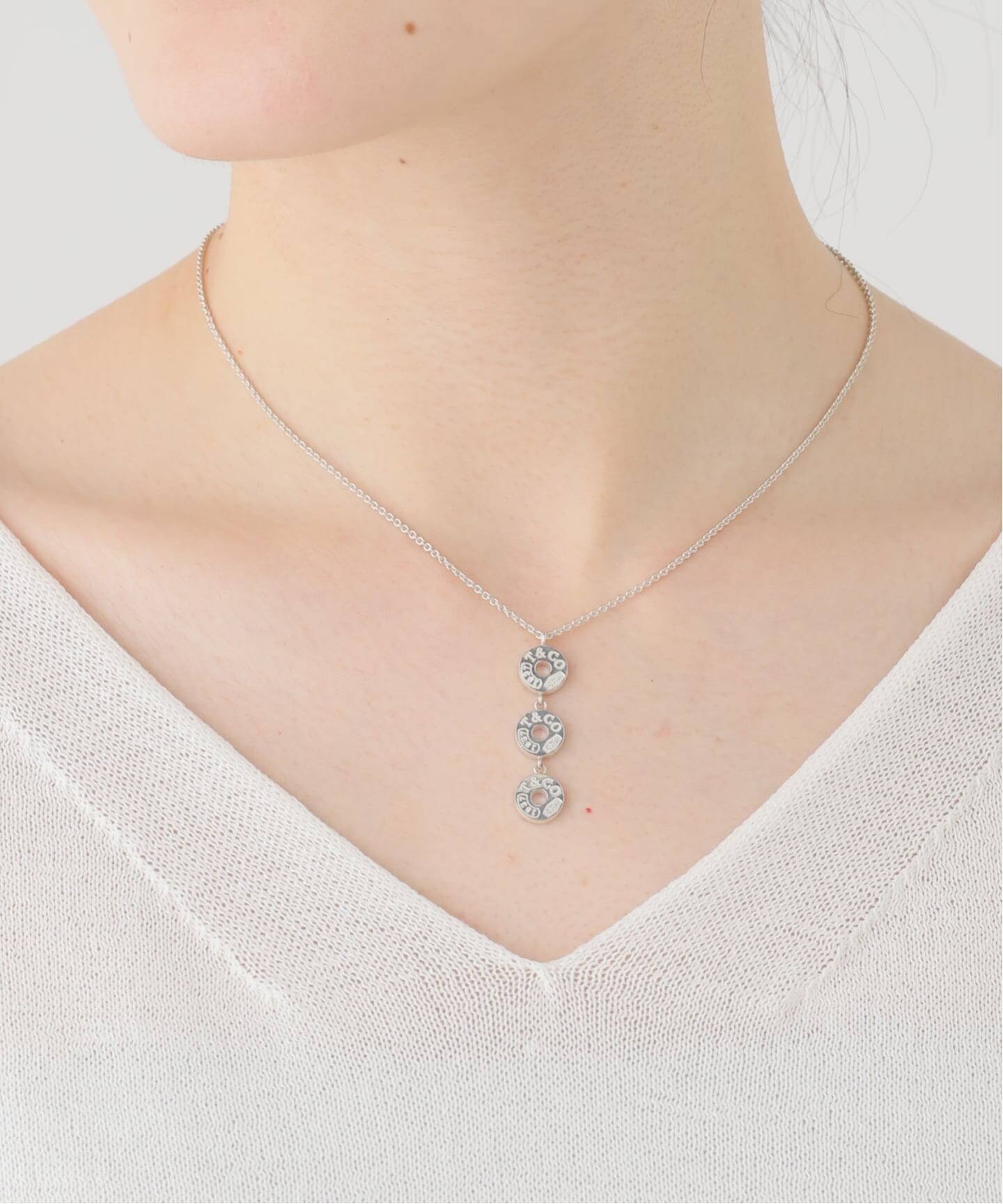 TIFFANY&Co. ティファニー ネックレス スリー ドロップ サークル 1837