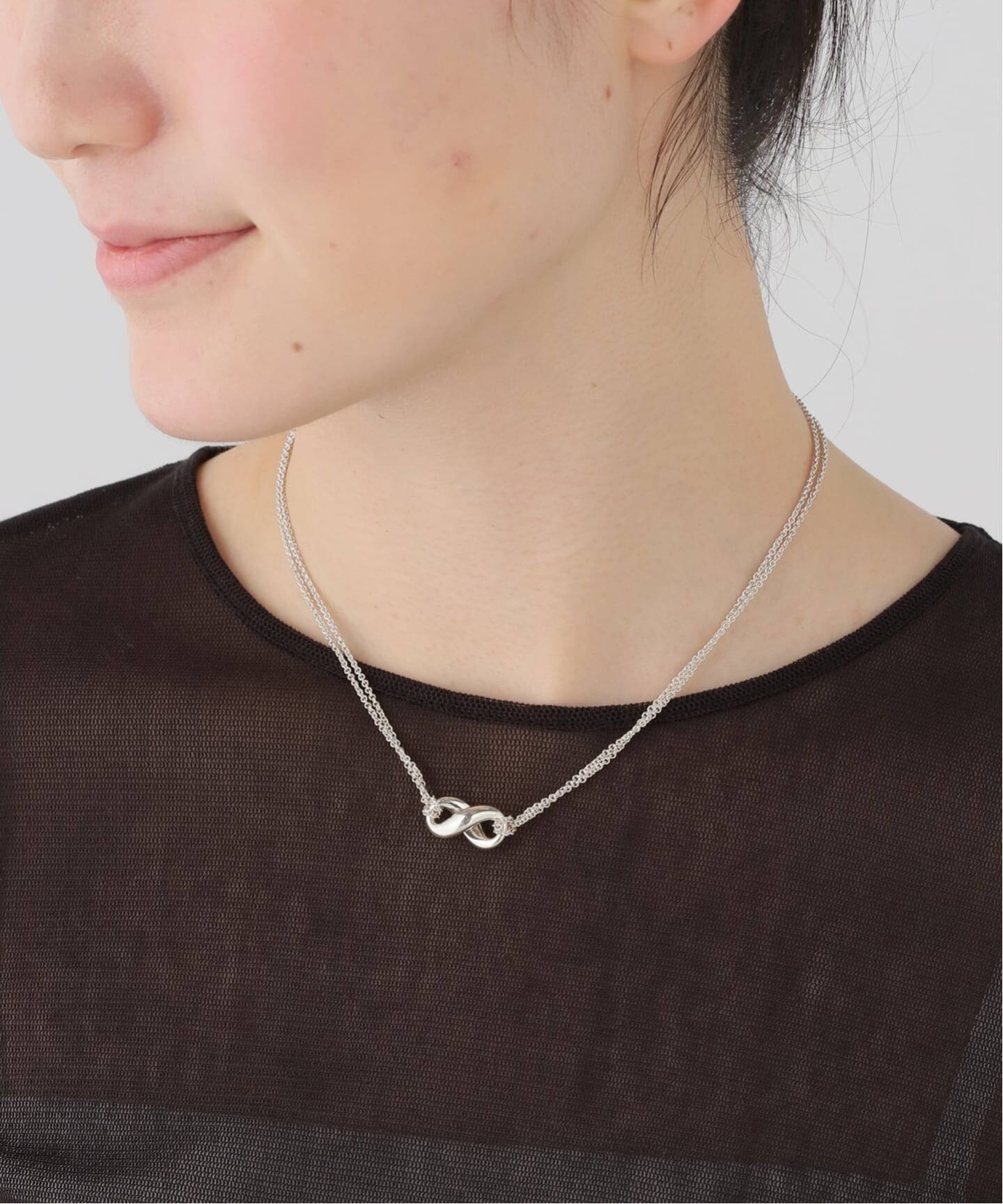 VINTAGE TIFFANY&Co./ティファニー】Infinity double chain necklace