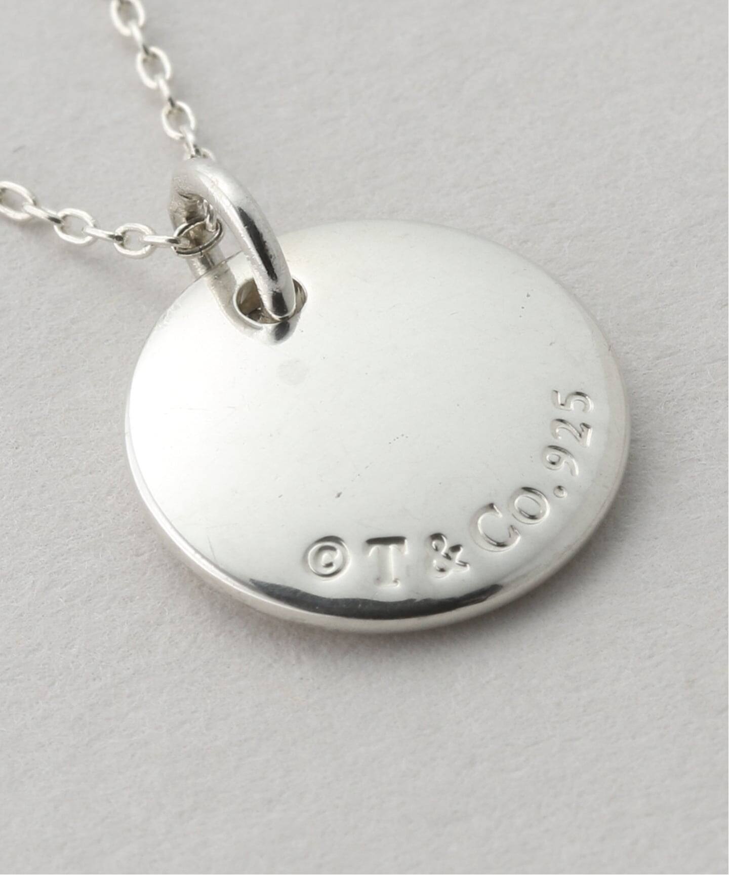 VINTAGE TIFFANY&Co./ティファニー】Notes alphabet disc necklace