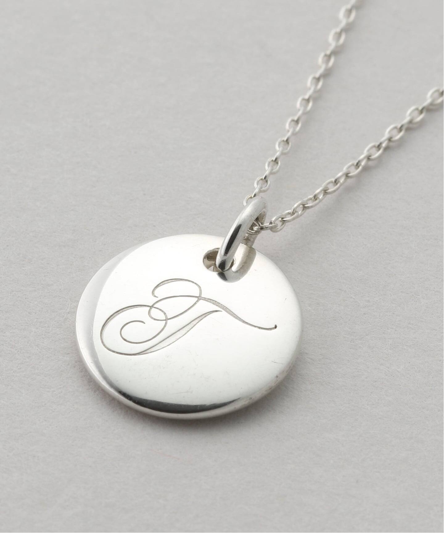 VINTAGE TIFFANY&Co./ティファニー】Notes alphabet disc necklace