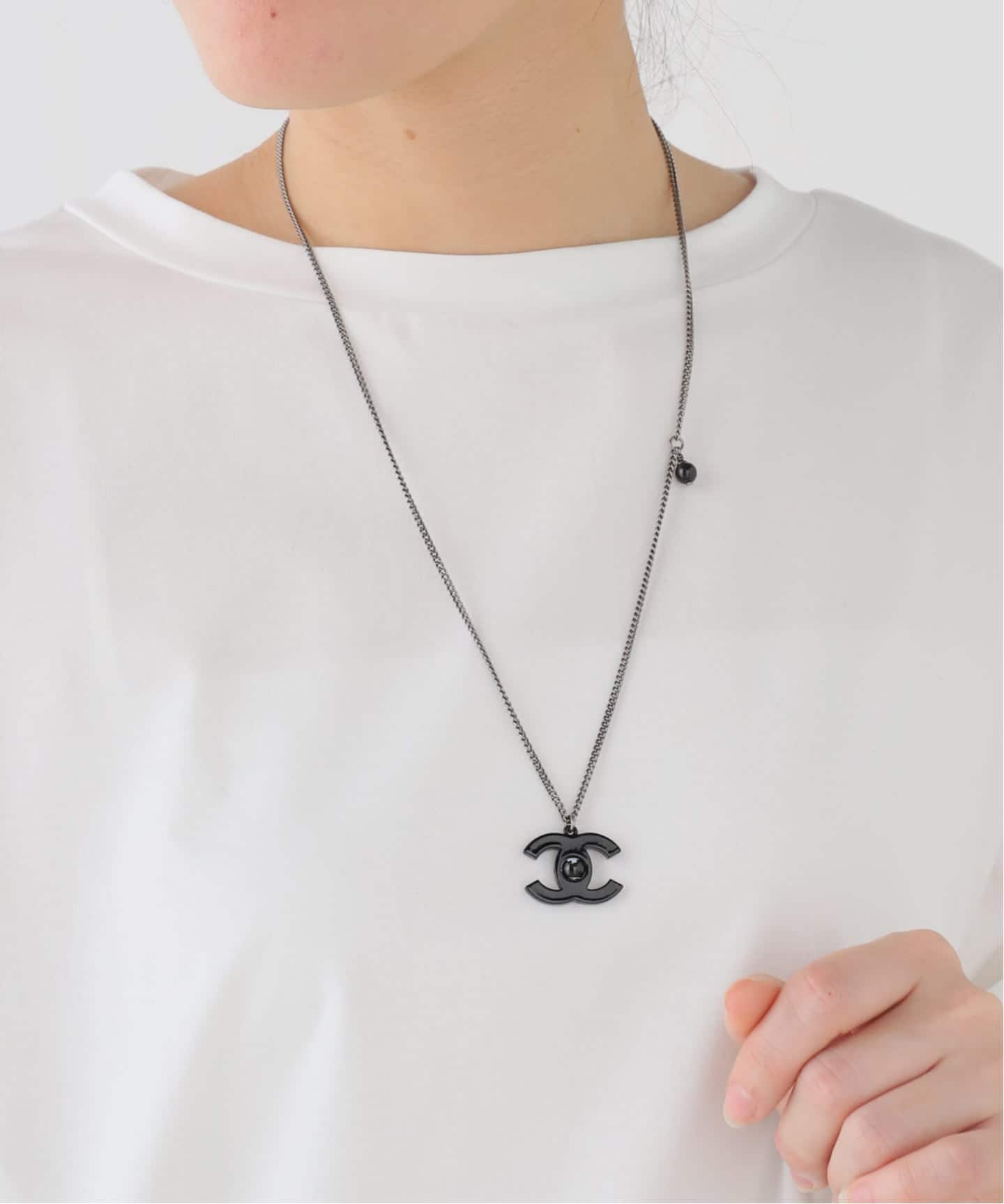 VINTAGE CHANEL/シャネル】 CC necklace camellia&lady（ネックレス