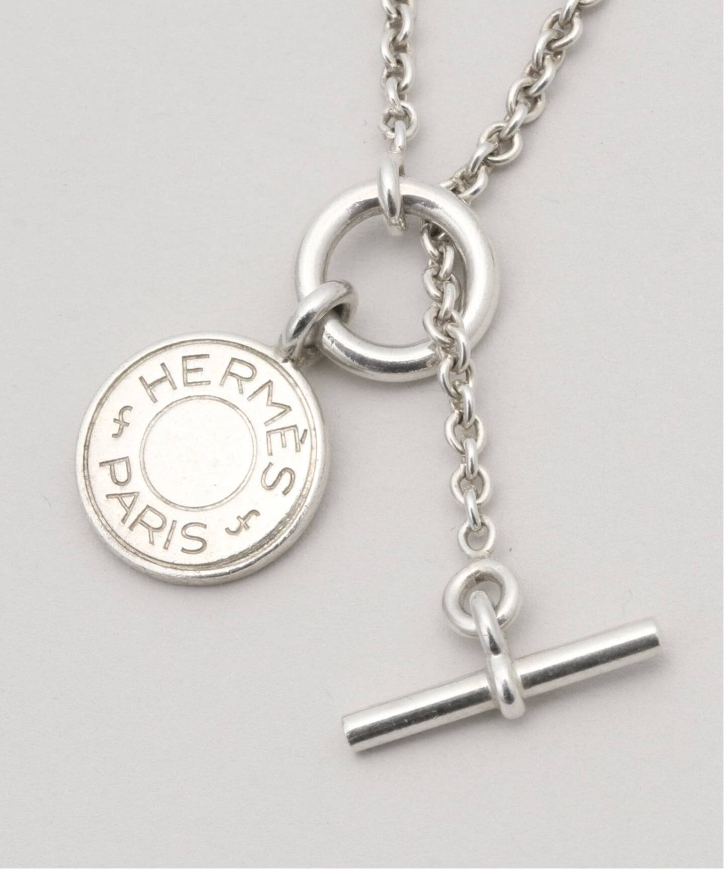 VINTAGE HERMES/エルメス】Amulet sellier necklace（ネックレス