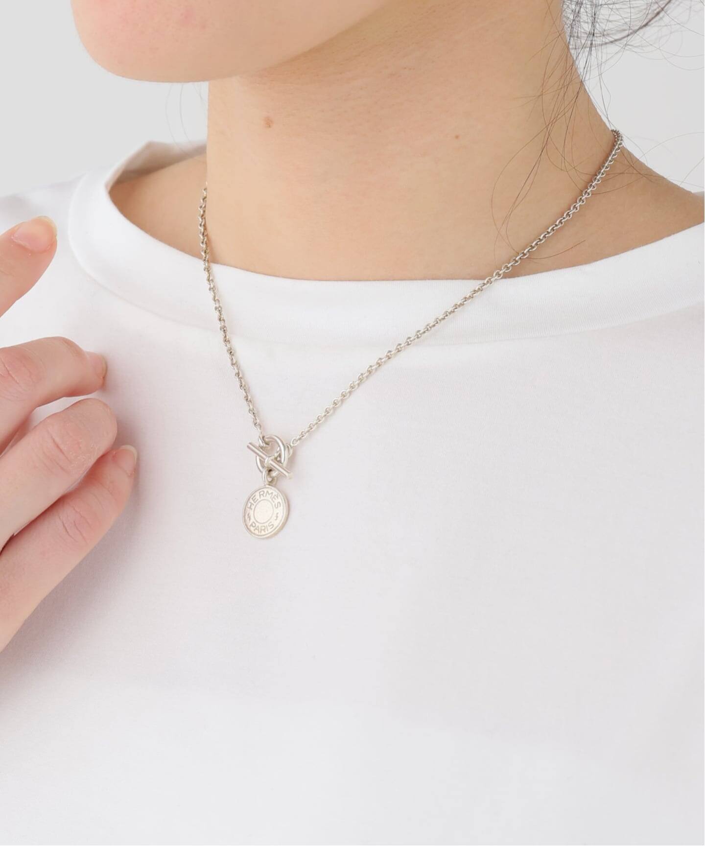 VINTAGE HERMES/エルメス】Amulet sellier necklace（ネックレス