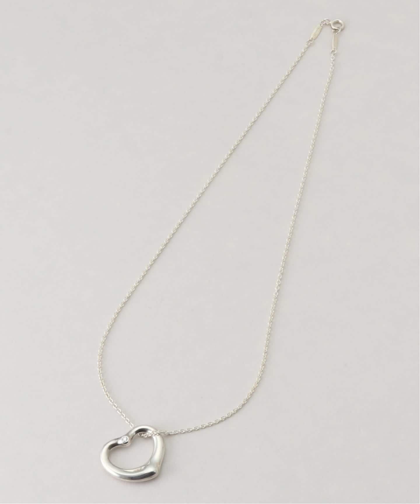 VINTAGE TIFFANY&Co./ティファニー】Open heart necklace m diamond