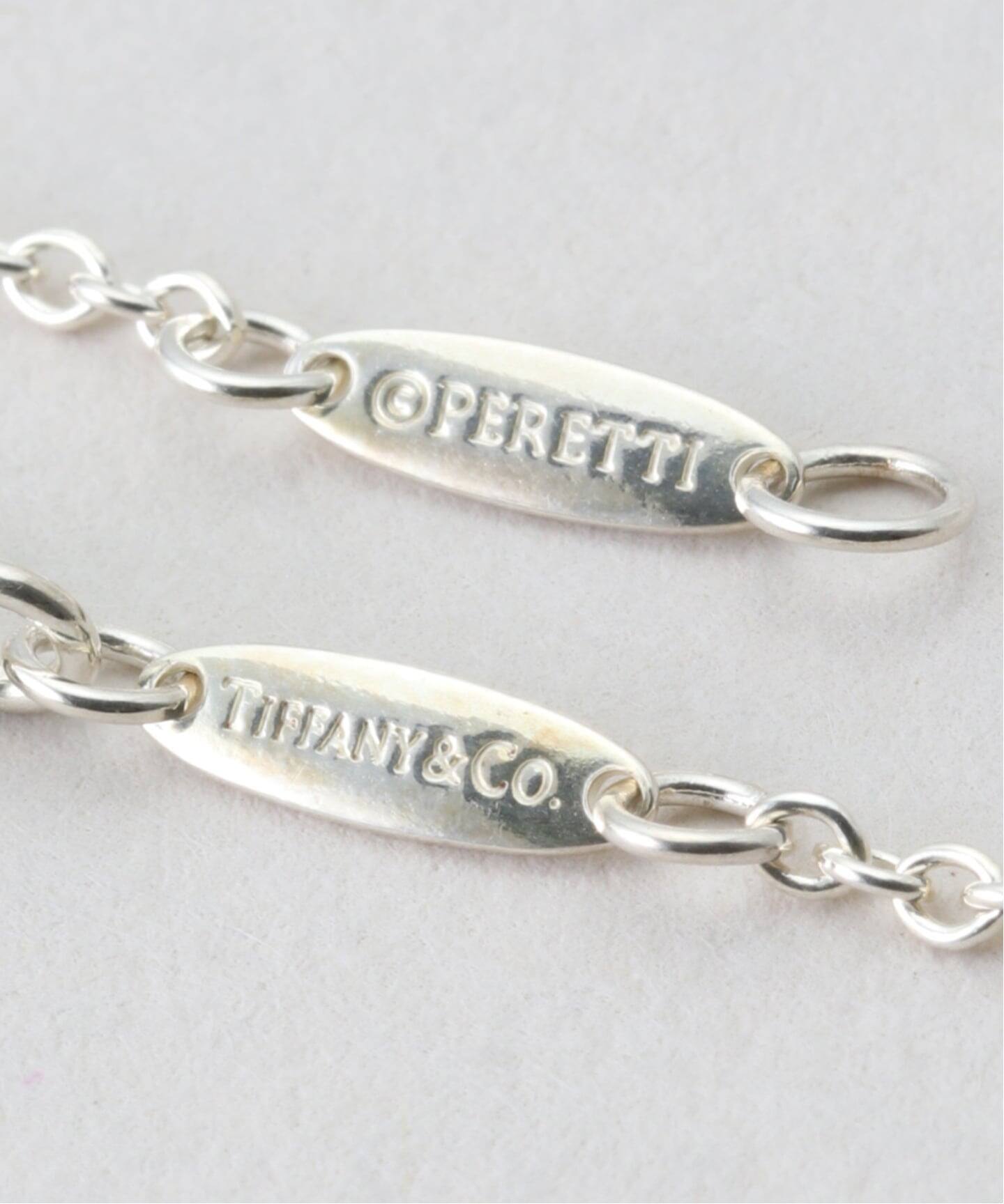 VINTAGE TIFFANY&Co./ティファニー】Open heart necklace m diamond