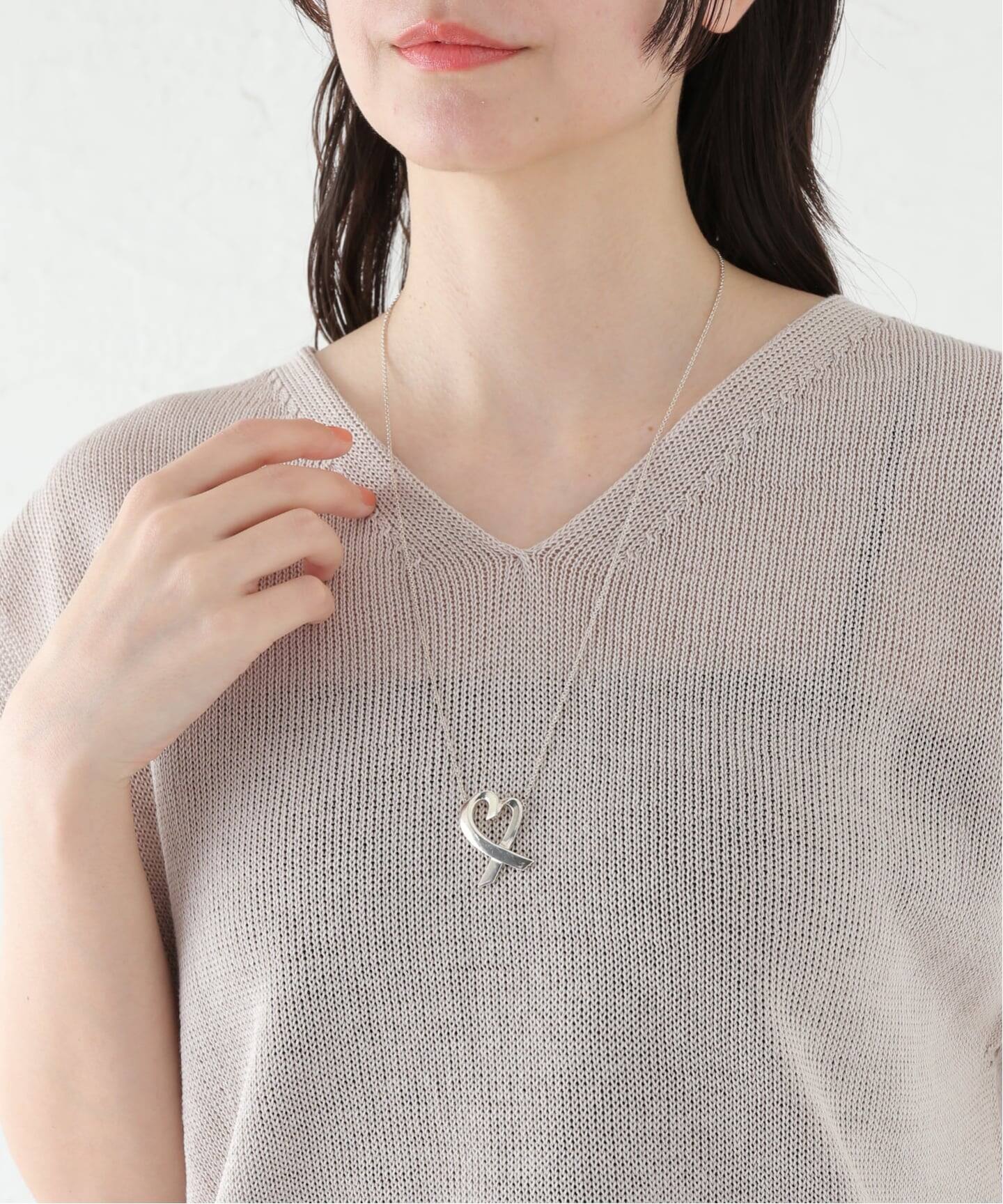 VINTAGE TIFFANY&Co./ティファニー】Loving heart necklace