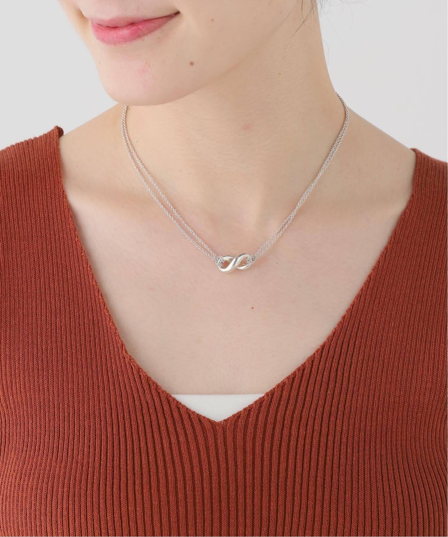 Tiffany & Co. 無限大ネックレス VINTAGE TIFFANY&Co./ティファニー】Infinity double chain necklace