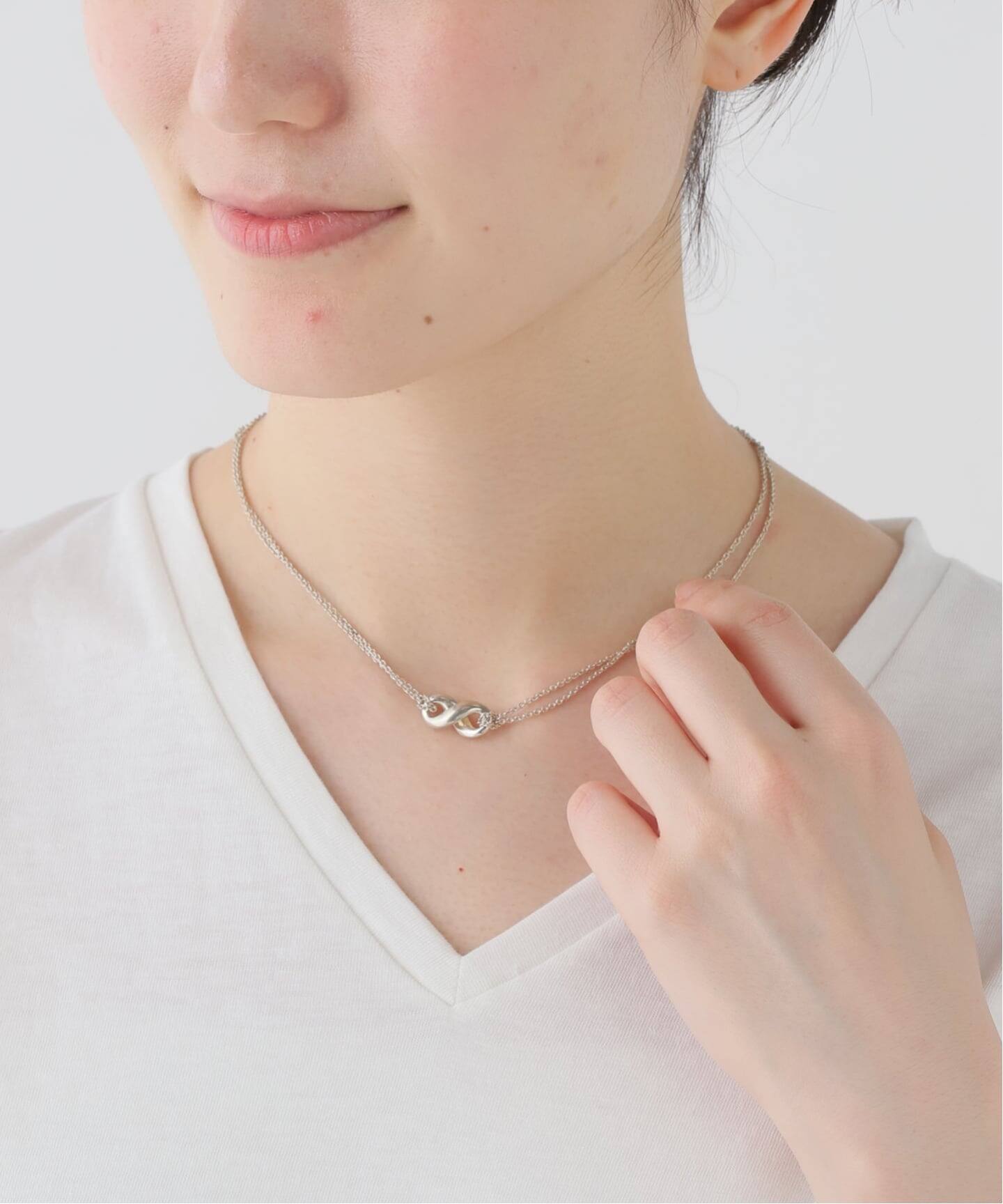 Tiffany & Co. 無限大ネックレス VINTAGE TIFFANY&Co./ティファニー】 Infinity double chain necklace