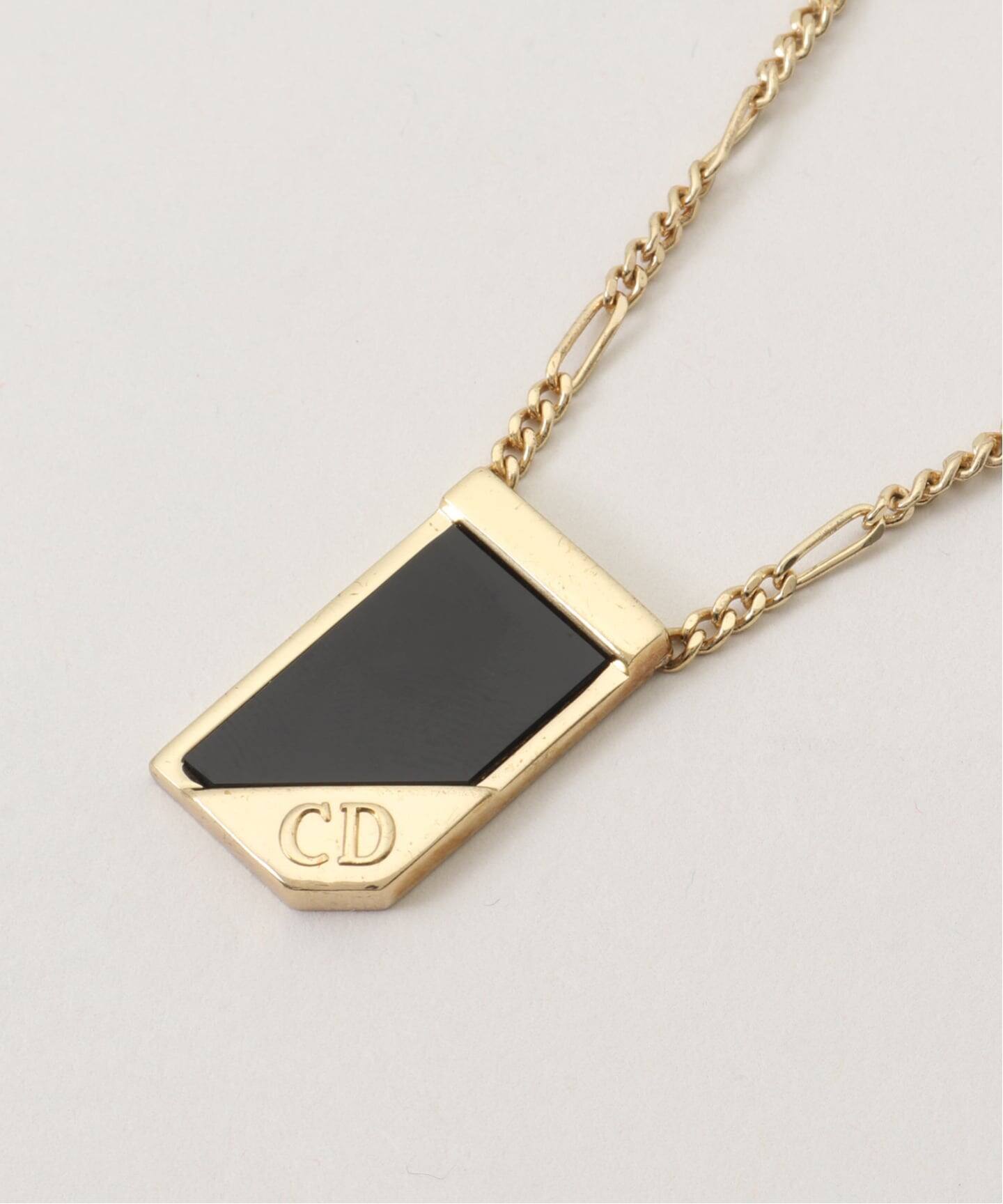 VINTAGE DIOR/ディオール】 necklace plate figaro chain（ネックレス