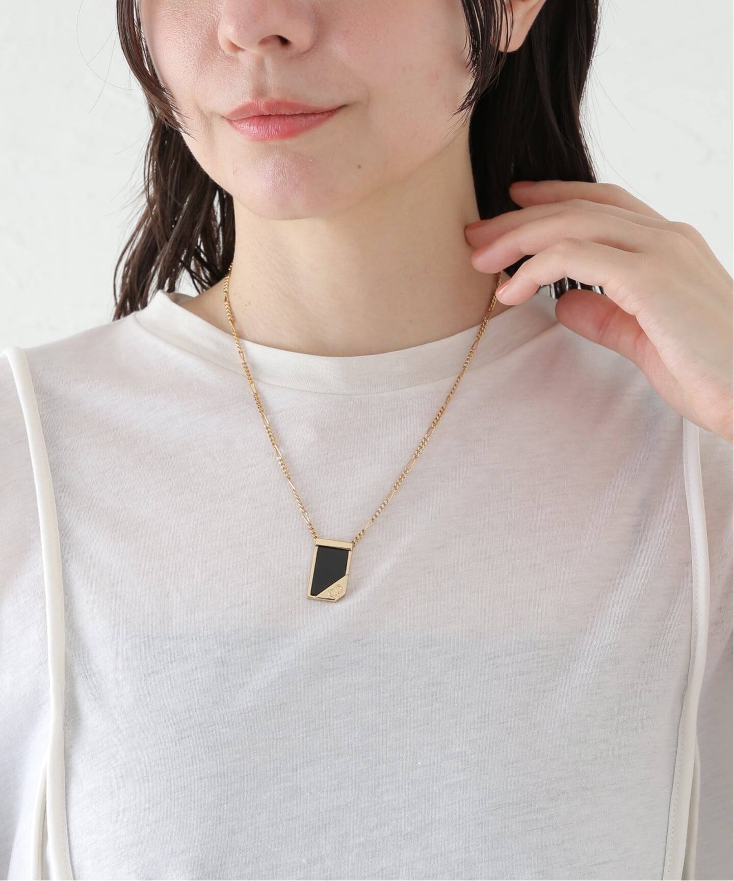 VINTAGE DIOR/ディオール】 necklace plate figaro chain（ネックレス