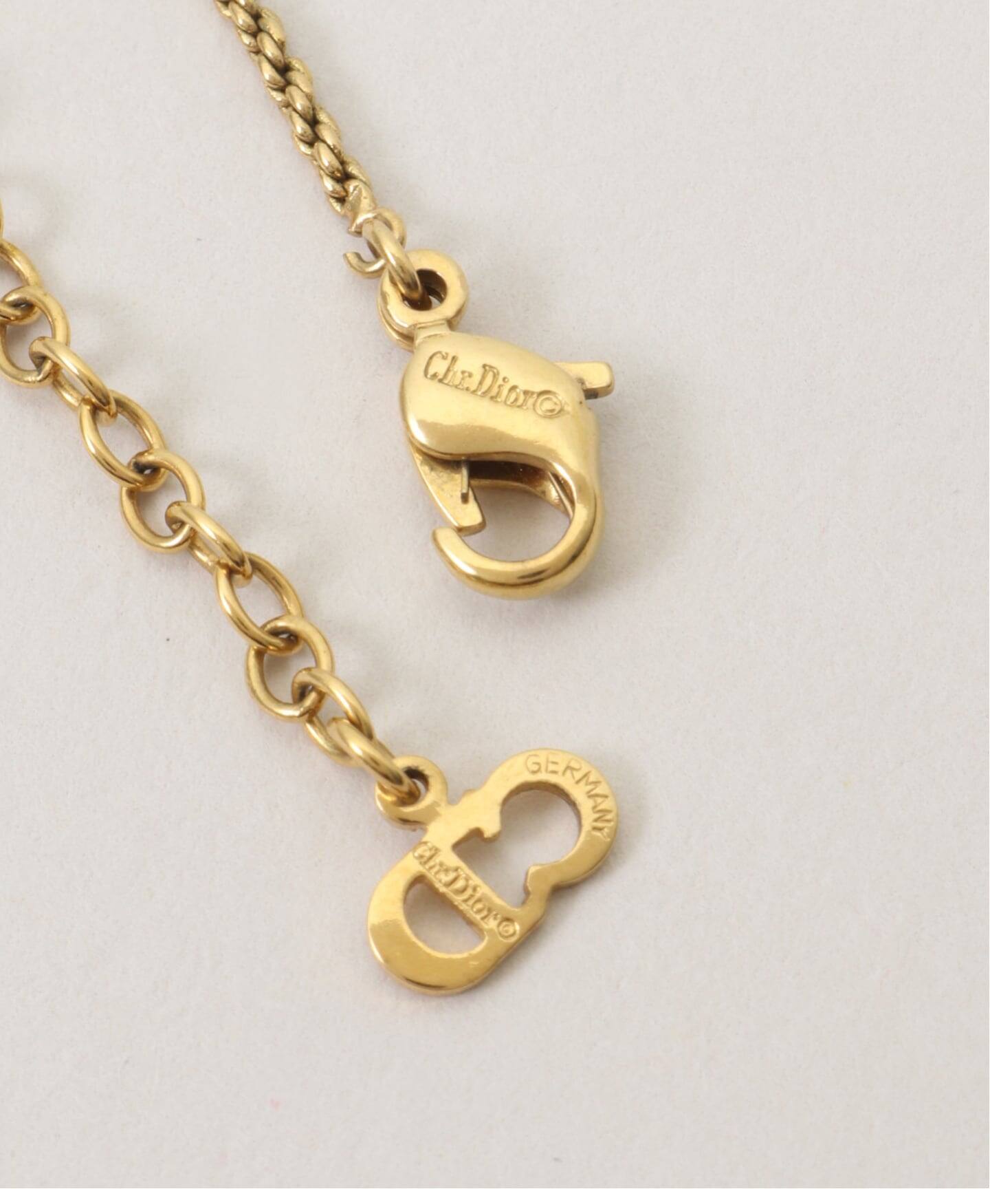 VINTAGE DIOR/ディオール】necklace logo round（ネックレス