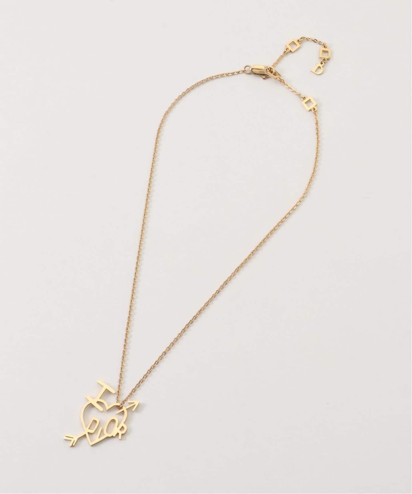 VINTAGE DIOR/ディオール】 necklace logo heart allow（ネックレス