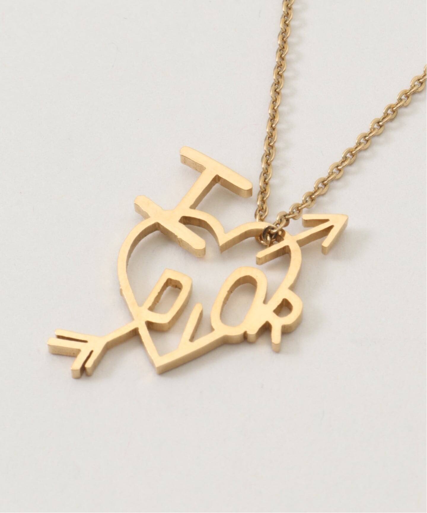 VINTAGE DIOR/ディオール】 necklace logo heart allow（ネックレス