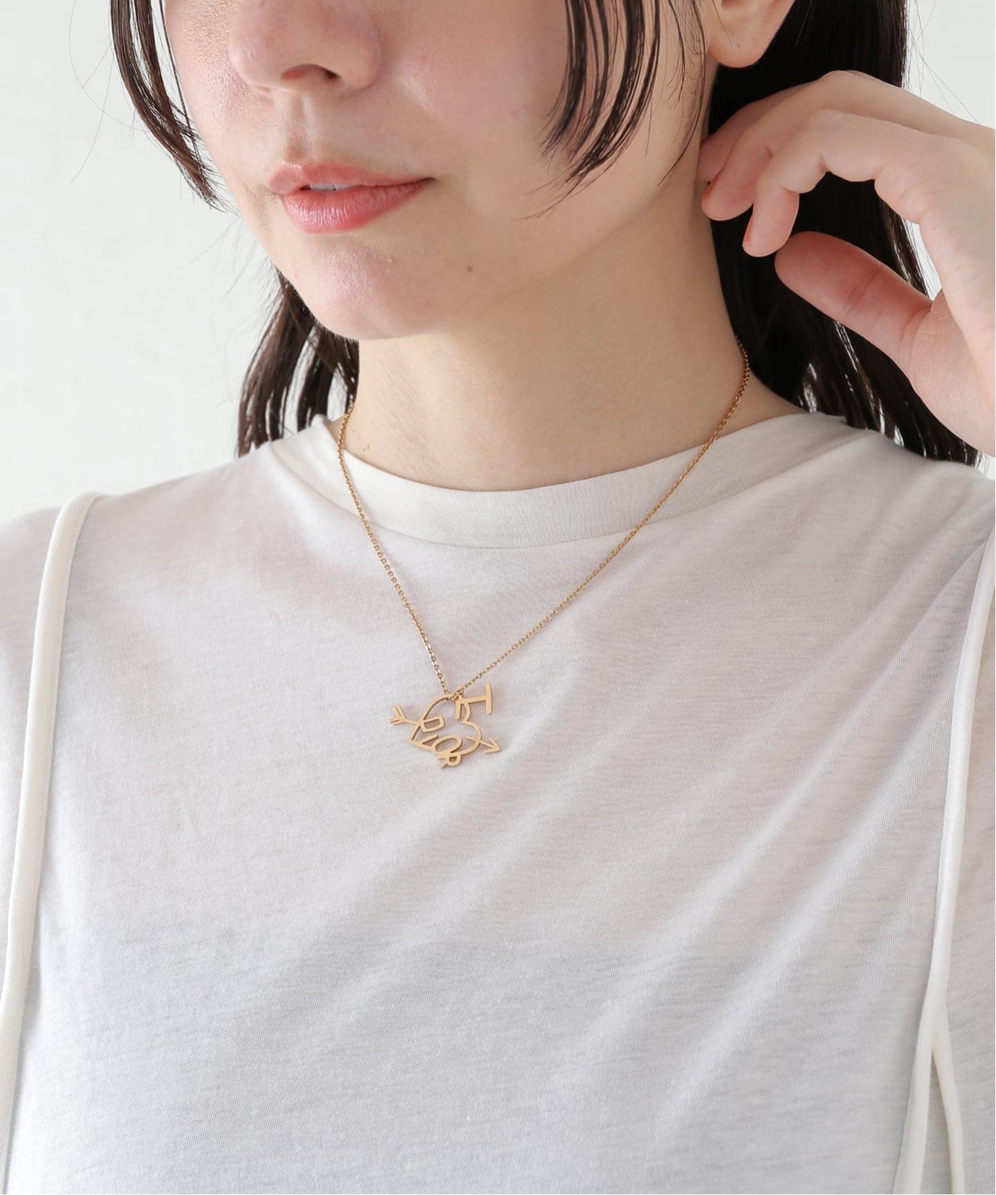 VINTAGE DIOR/ディオール】 necklace logo heart allow（ネックレス