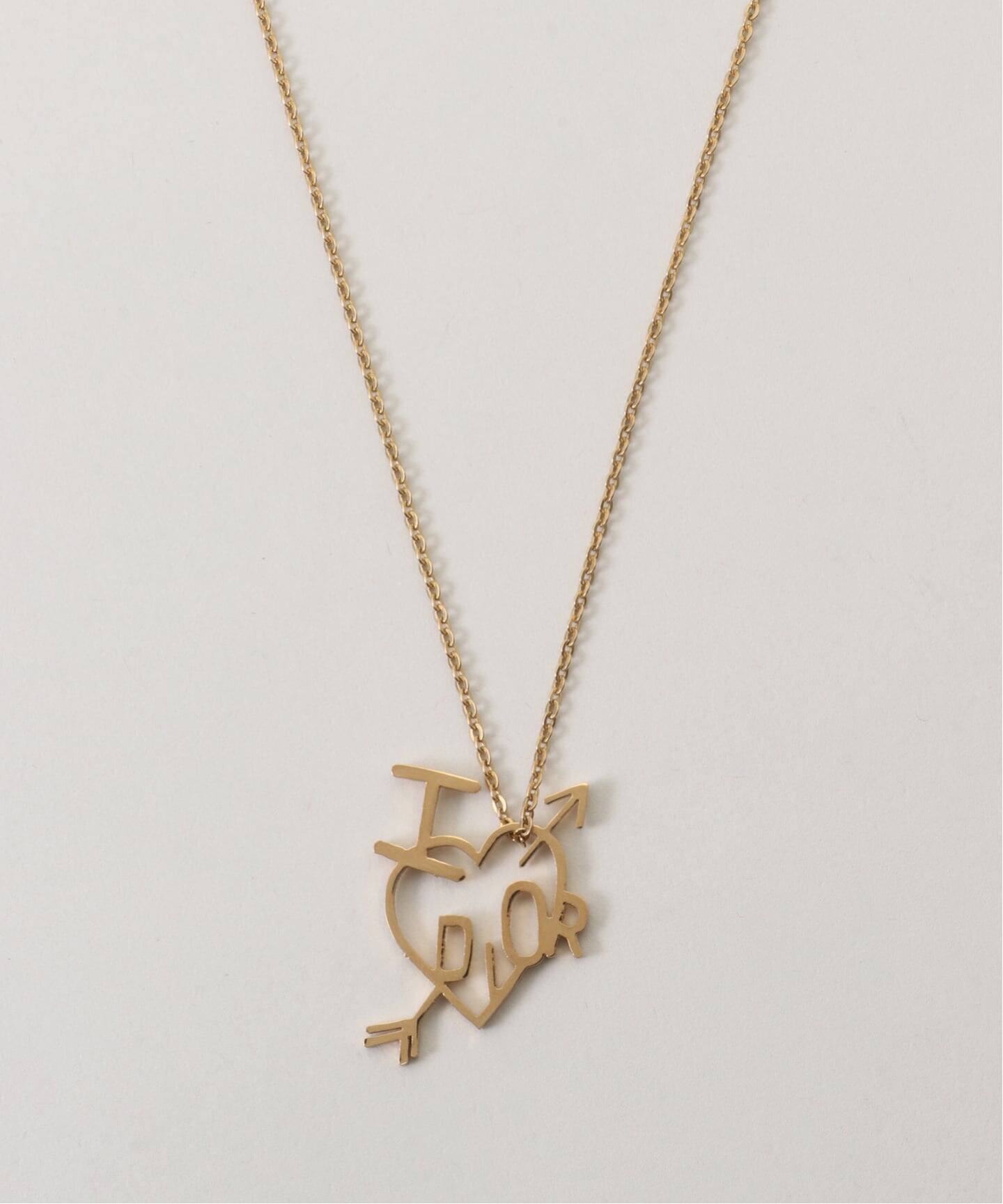 VINTAGE DIOR/ディオール】 necklace logo heart allow（ネックレス 