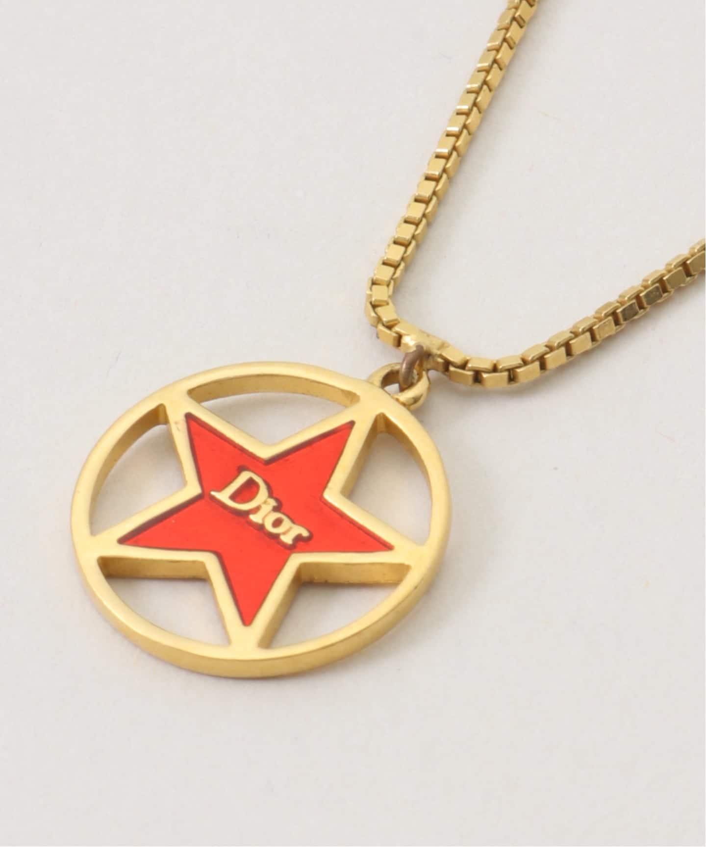 VINTAGE DIOR/ディオール】 necklace logo star（ネックレス