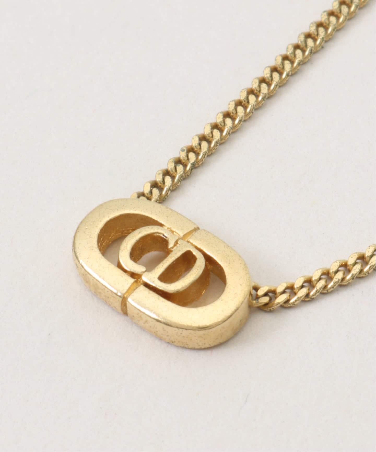 VINTAGE DIOR/ディオール】necklace logo oval（ネックレス