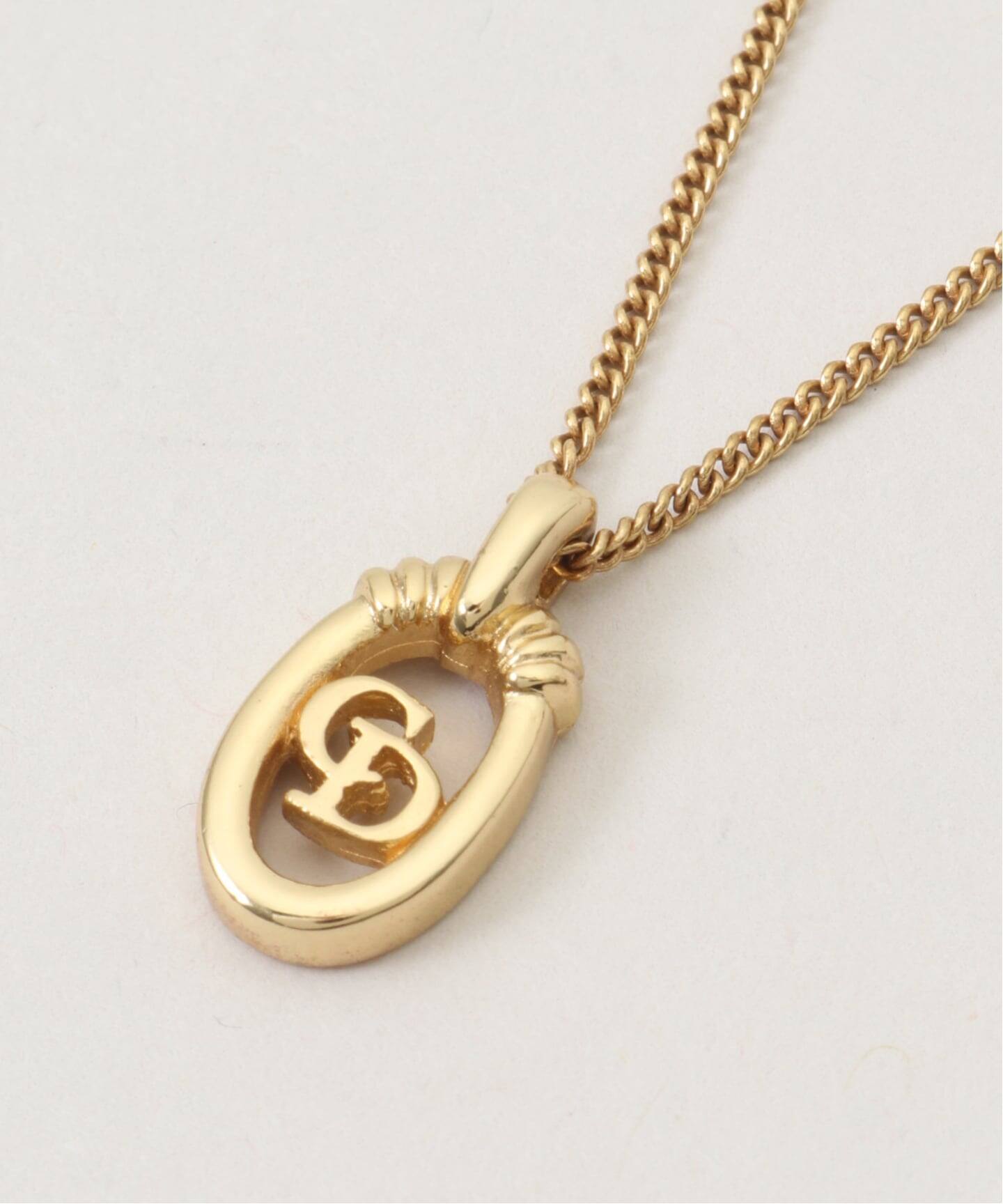 VINTAGE DIOR/ディオール】necklace logo oval（ネックレス