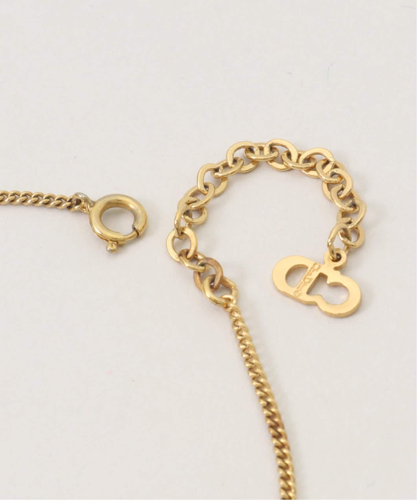 VINTAGE DIOR/ディオール】necklace logo oval（ネックレス
