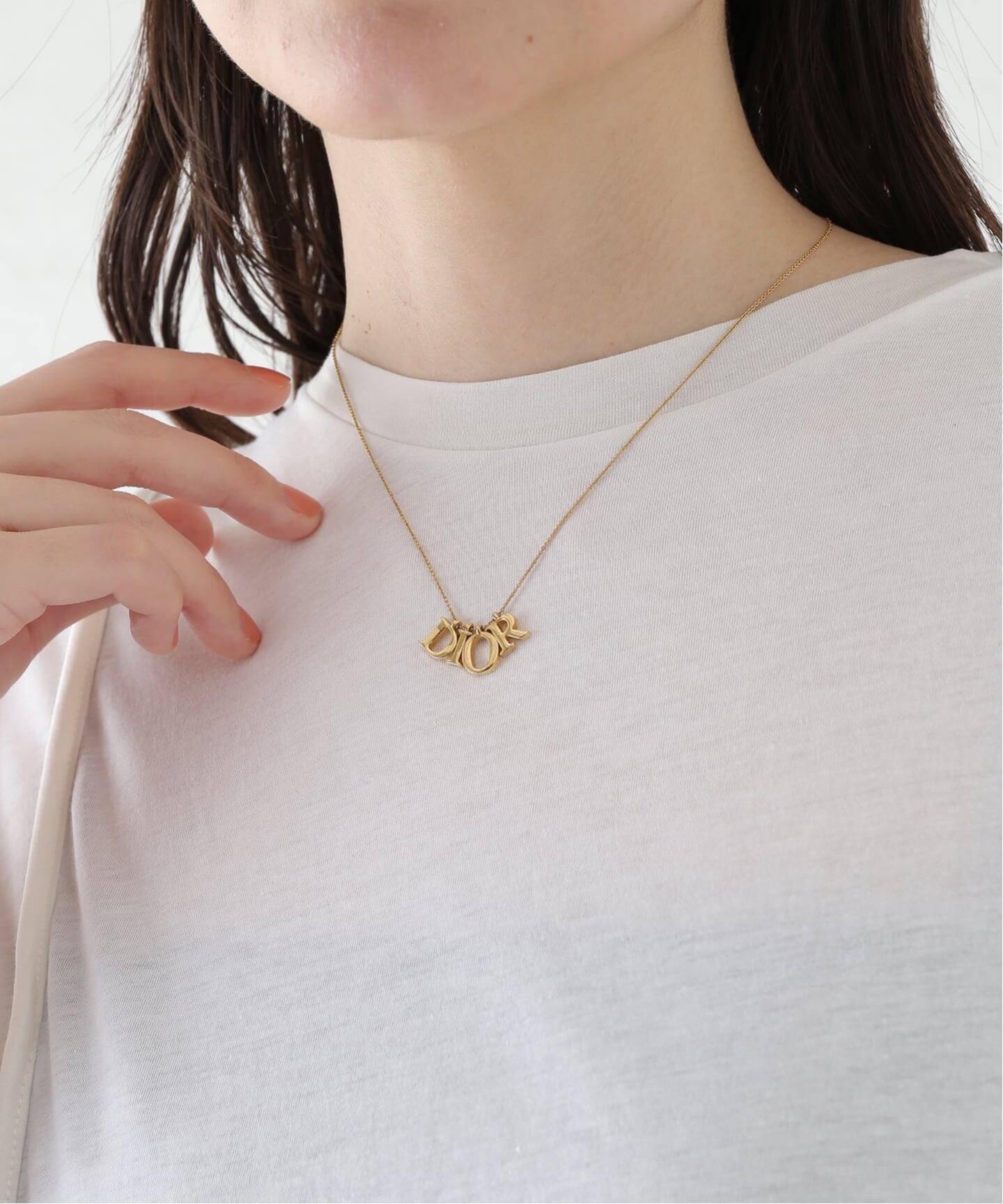 Dior⭐️ネックレス⭐️ビンテージ VINTAGE DIOR/ディオール】necklace logo（ネックレス）｜ENSEMBLE