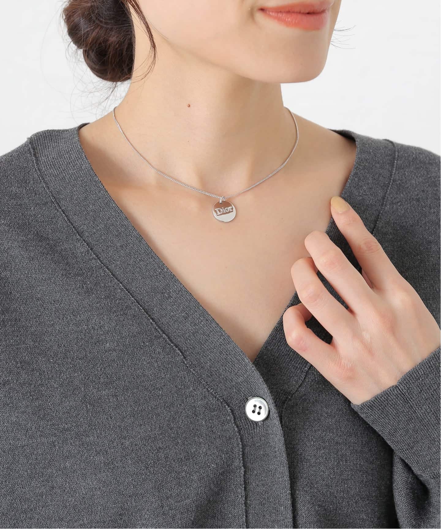 VINTAGE DIOR/ディオール】Necklace logo round（ネックレス