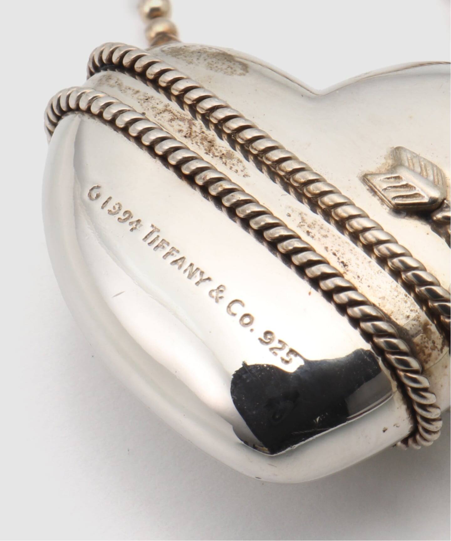 VINTAGE TIFFANY&Co./ティファニー】Heart arrow necklace xl ball