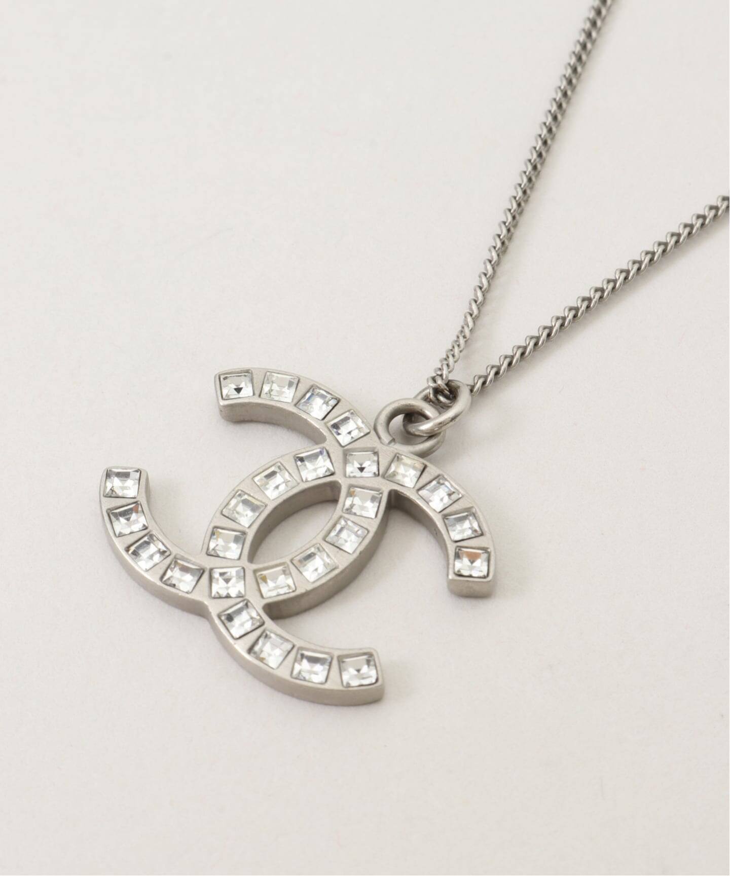 VINTAGE CHANEL/シャネル】CC necklace square（ネックレス