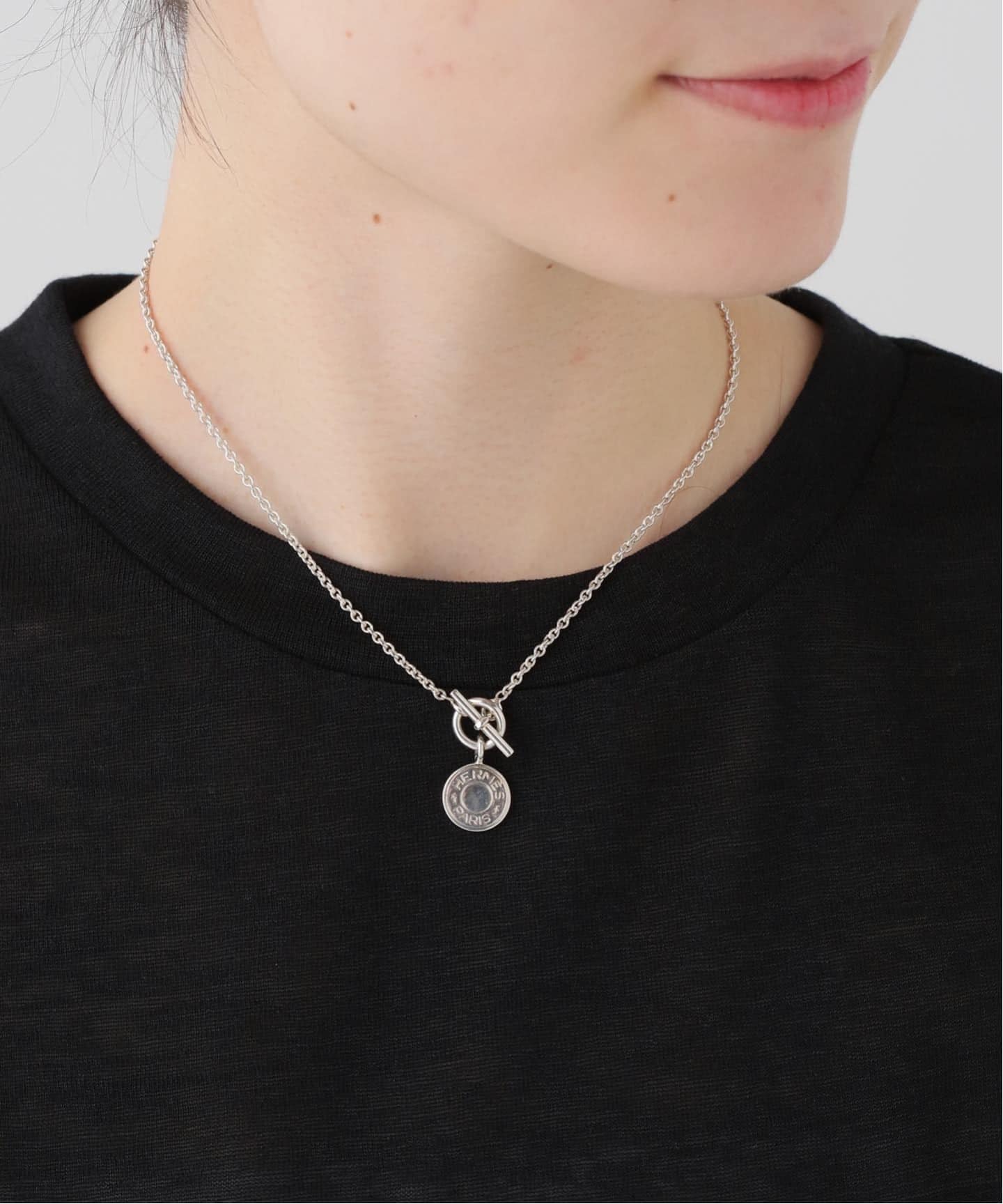 VINTAGE HERMES/エルメス】Amulet sellier necklace（ネックレス