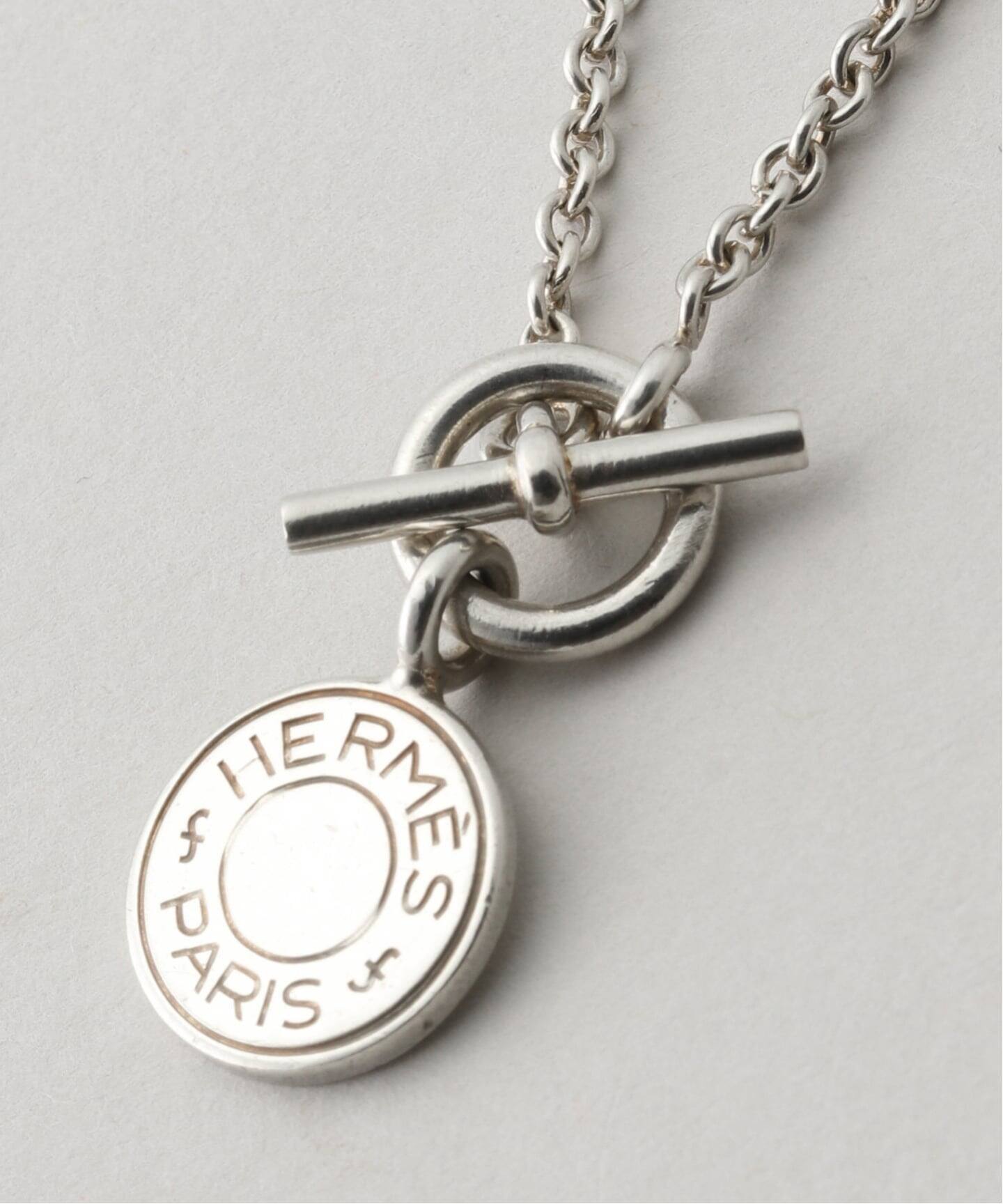 VINTAGE HERMES/エルメス】Amulet sellier necklace（ネックレス