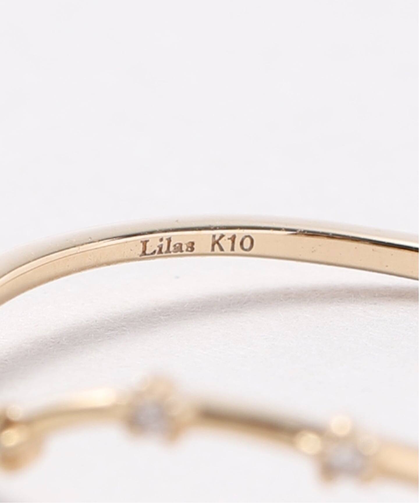 ウェーブステーションダイヤリング K10（リング）｜Lilas（リラ）の