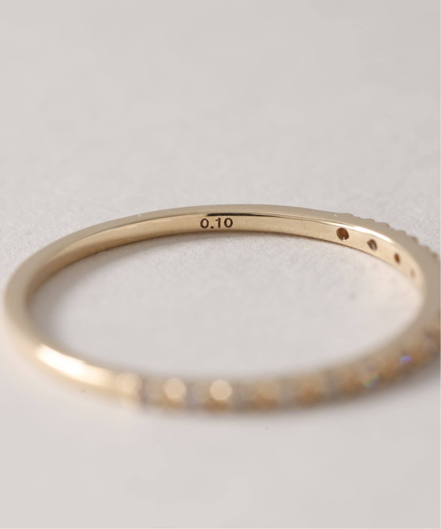 ダイヤハーフエタニティーリング K10（リング）｜Lilas（リラ）の通販